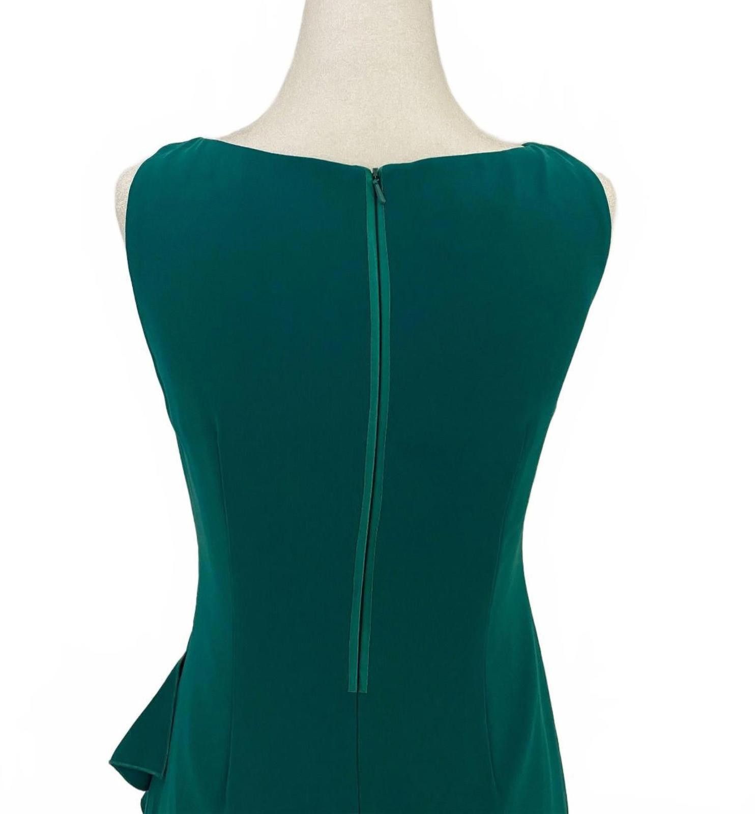 Other COAST CARE Vintage Midi Dress with Ruffles in Jade (US 8) Size M / US 6-8 / IT 42-44 - 6 Thumbnail