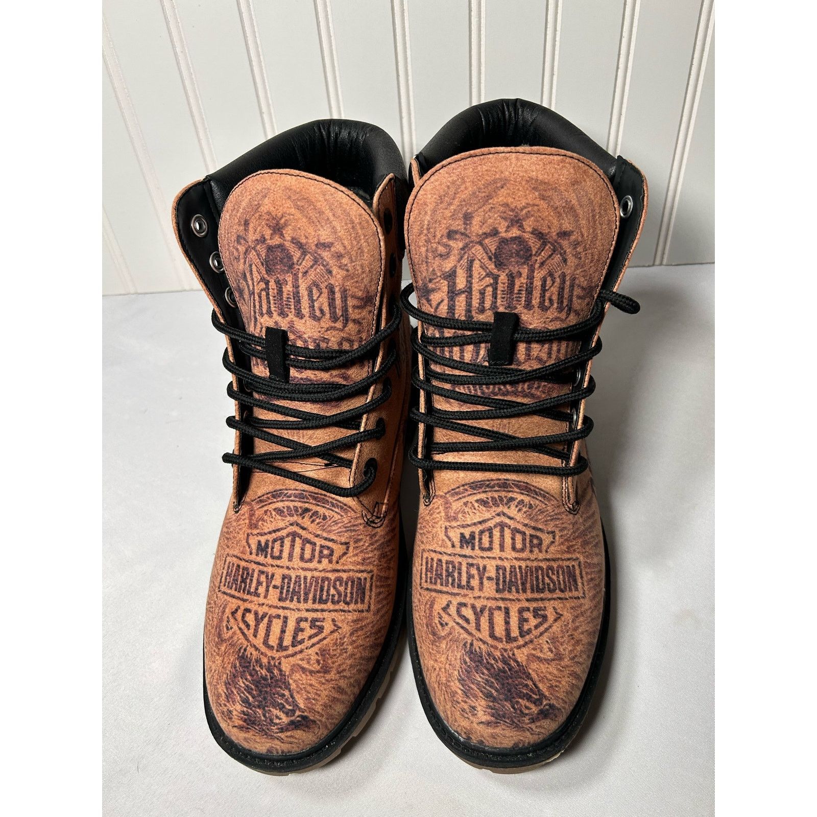 Harley Davidson Harley Davidson Timberland Style Men’s Boots Size 45/12 Size US 12 / EU 45 - 4 Thumbnail