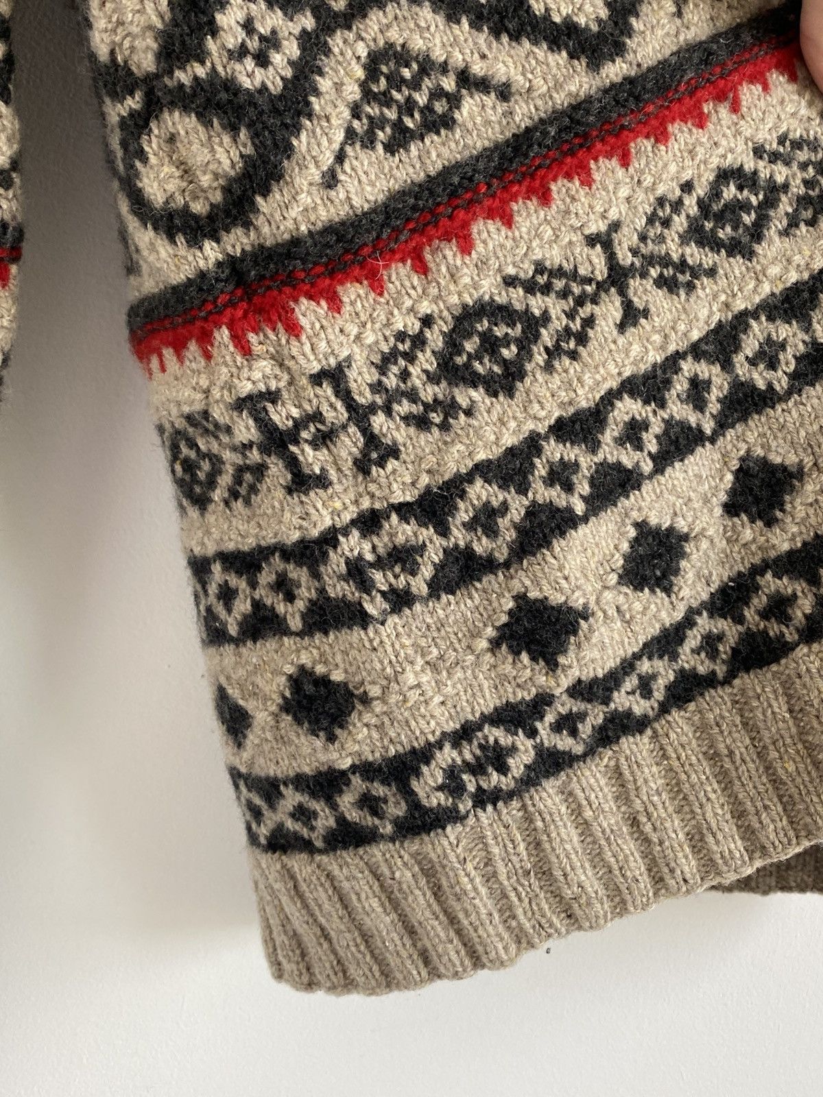 Polo Ralph Lauren × Vintage Vintage Ralph Lauren Wool Hand Knit Reindeer Zip Jacket Size US S / EU 44-46 / 1 - 8 Thumbnail