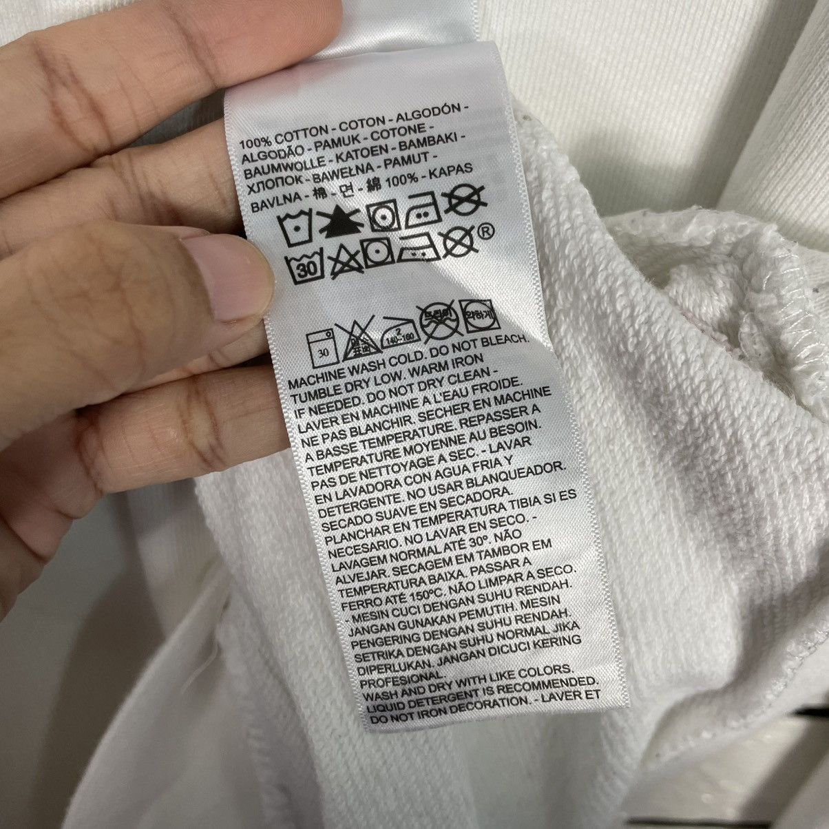 Levi's Levi's Big Logo White Crewneck Sweatshirt Size US M / EU 48-50 / 2 - 16 Thumbnail