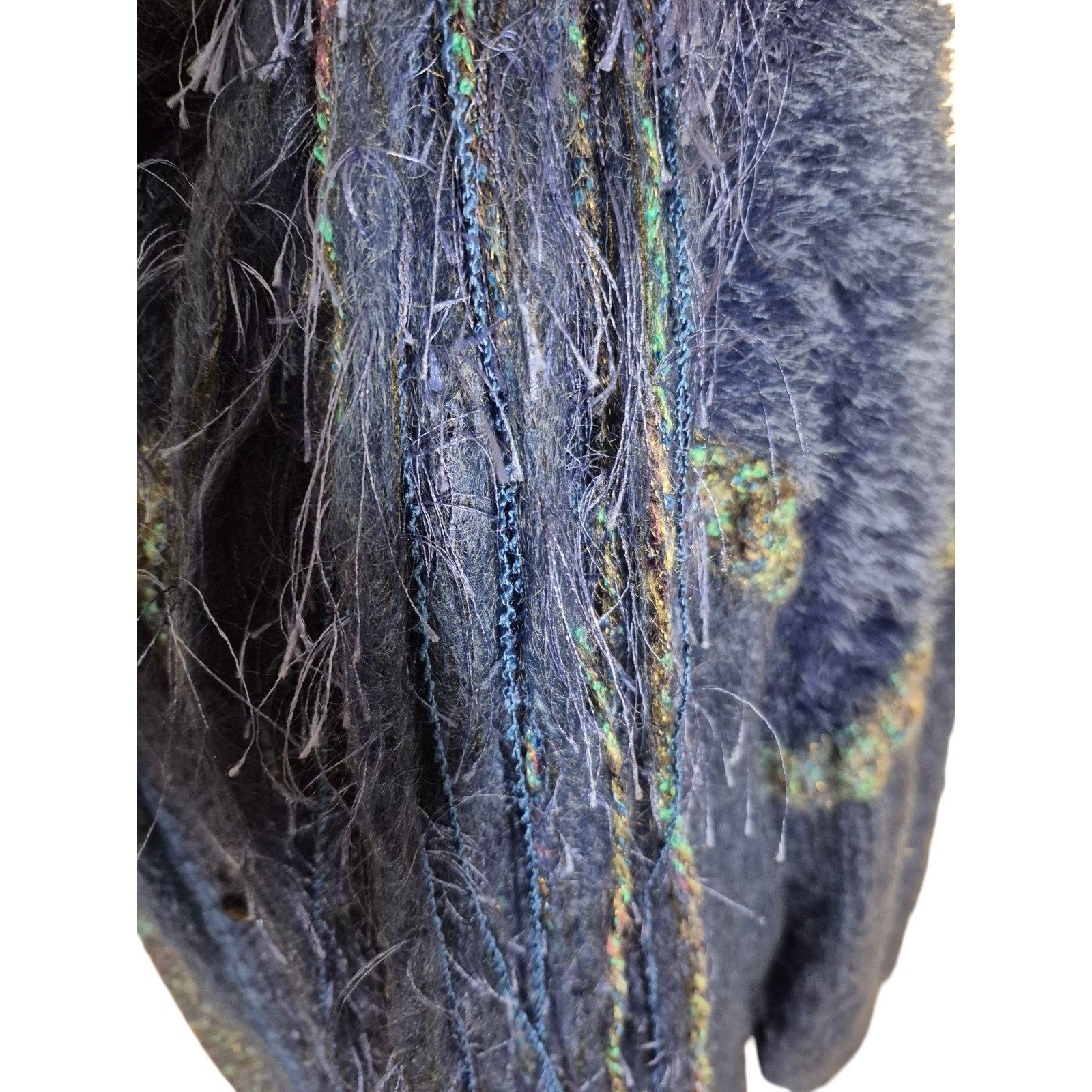 Handmade Vintage Handmade Wool Mohair Sweater Coatigan & Matching Sca Size ONE SIZE - 2 Thumbnail