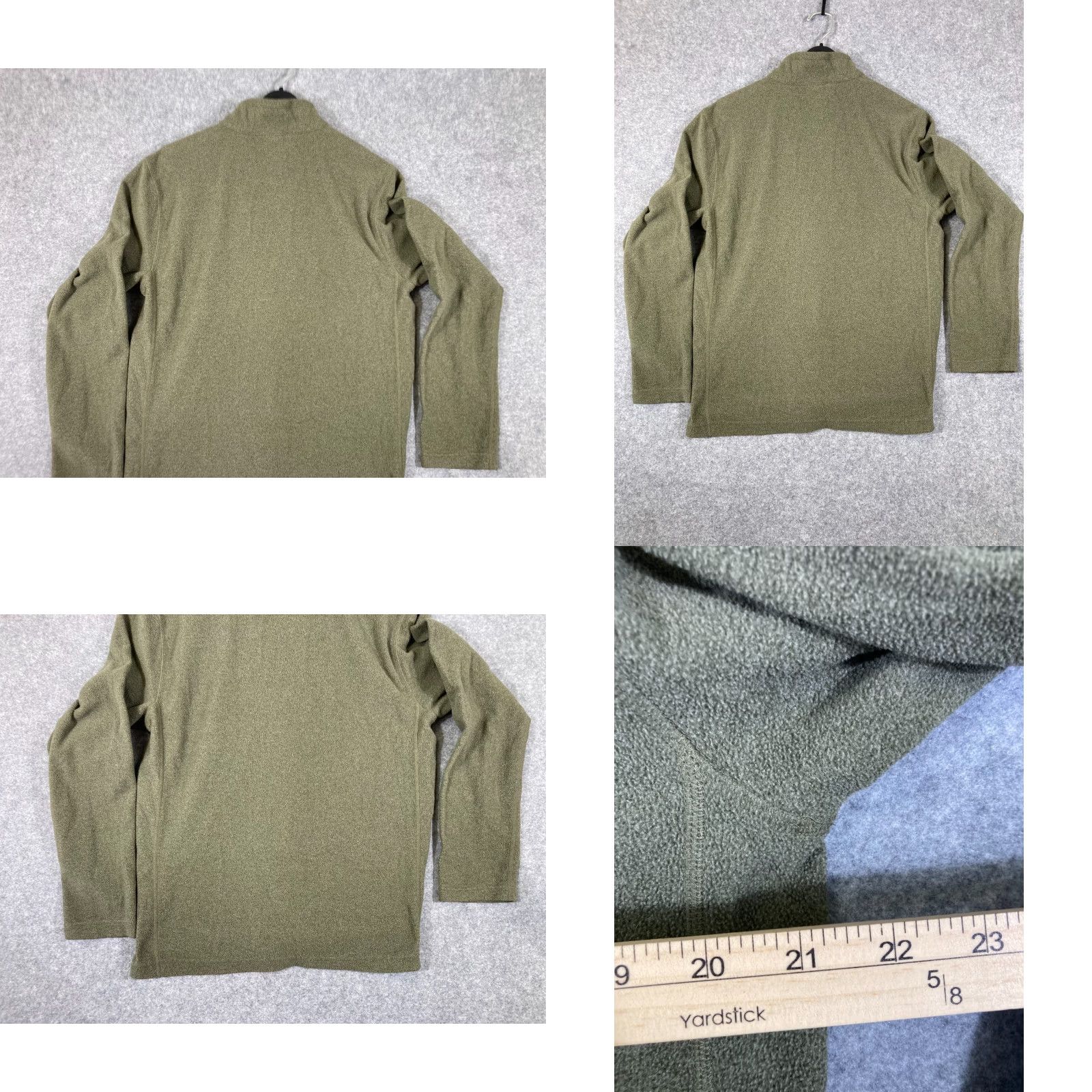 The North Face The North Face Jacket Mens M Heather Green Fleece Full Zip Stand-Up Logo Size US M / EU 48-50 / 2 - 8 Thumbnail