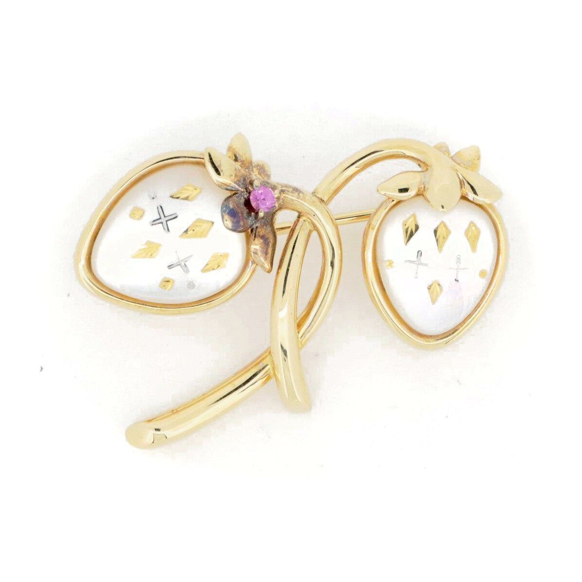 Mikimoto Mikimoto Mikimoto Au750 Brooch Metal Brooch DUTY FREE for USA Size ONE SIZE - 1 Thumbnail