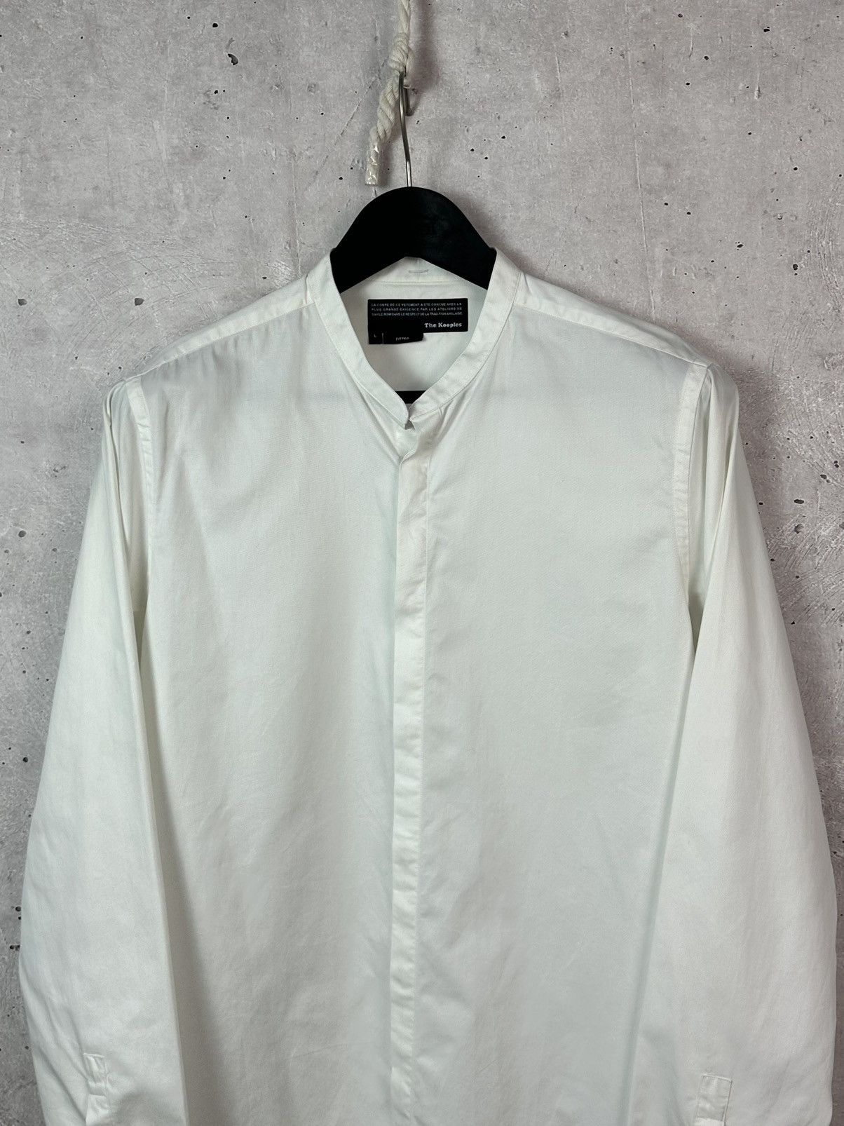 The Kooples The Kooples Fitted White Cotton Long Sleeve Men’s Shirt Size US L / EU 52-54 / 3 - 5 Thumbnail