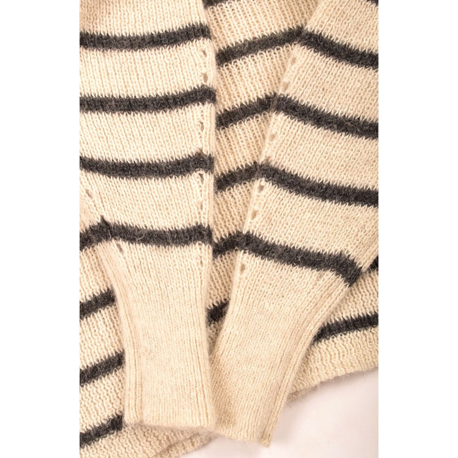Isabel Marant Isabel Marant Etoile Ws Ivory Stripe Puff Sleeve Alpaca Blend Cozy Sweater Sz 38 Size XS / US 0-2 / IT 36-38 - 3 Thumbnail