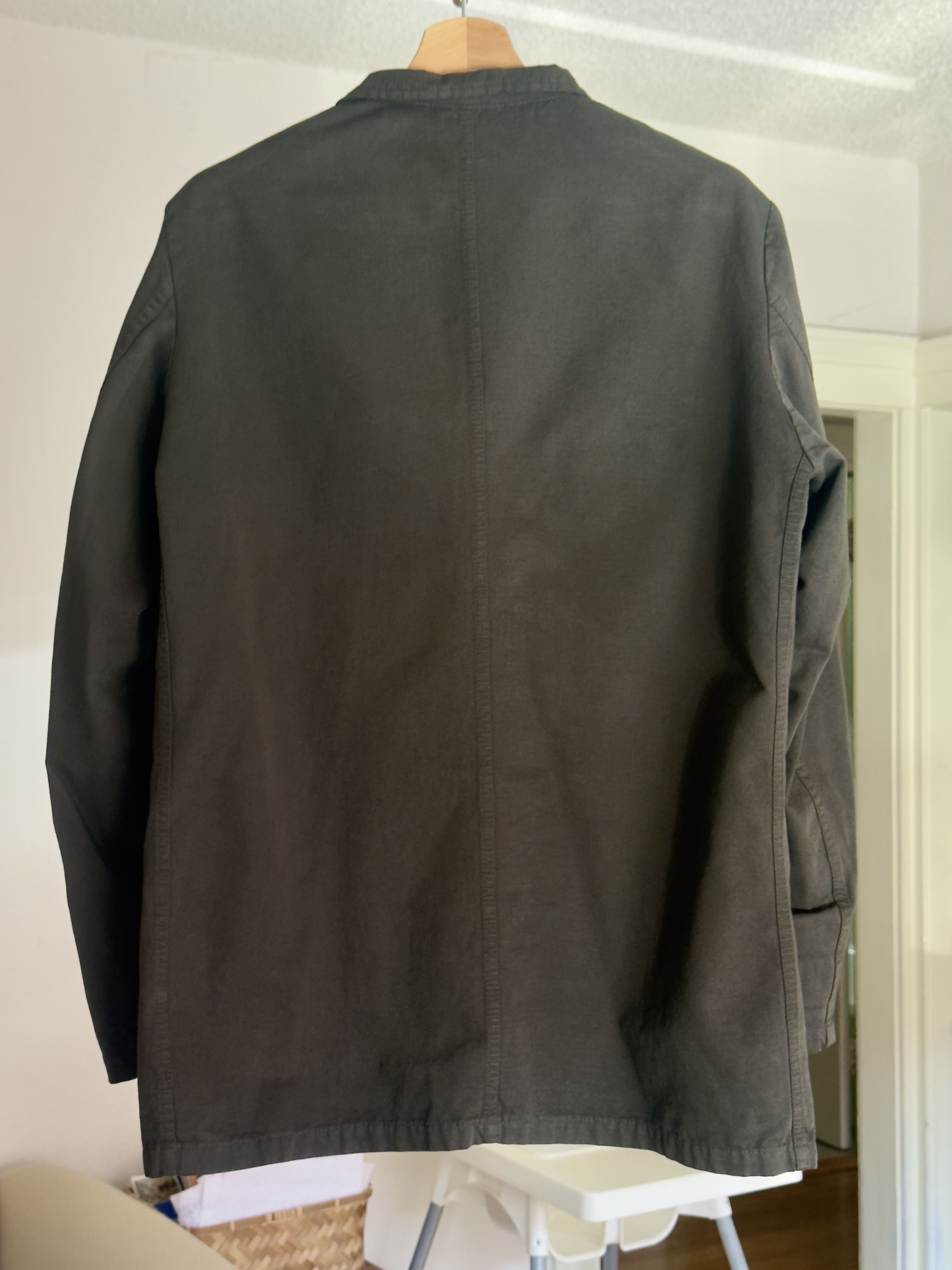 Vetra Nehru Collar Jacket Chore Coat cotton twill