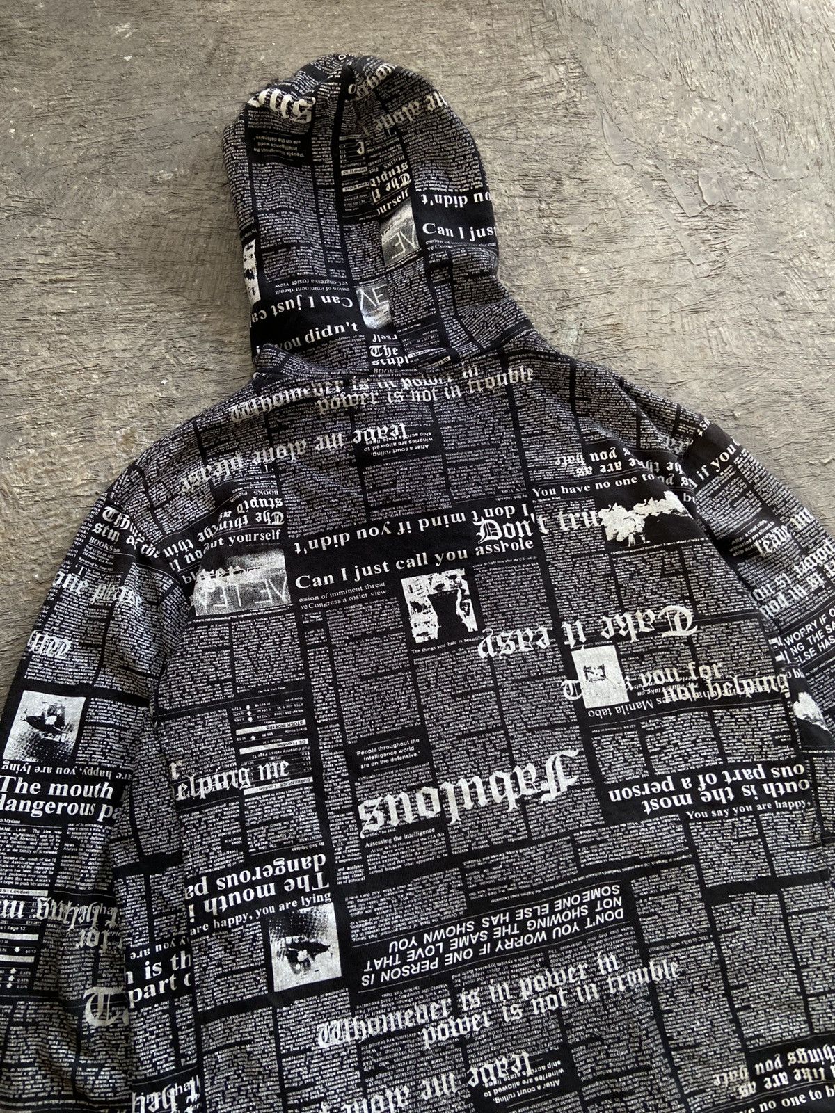 20471120 2000s Splendid Satisfaction - Poem FullPrinted Zip Hoodie Size US XL / EU 56 / 4 - 2 Thumbnail