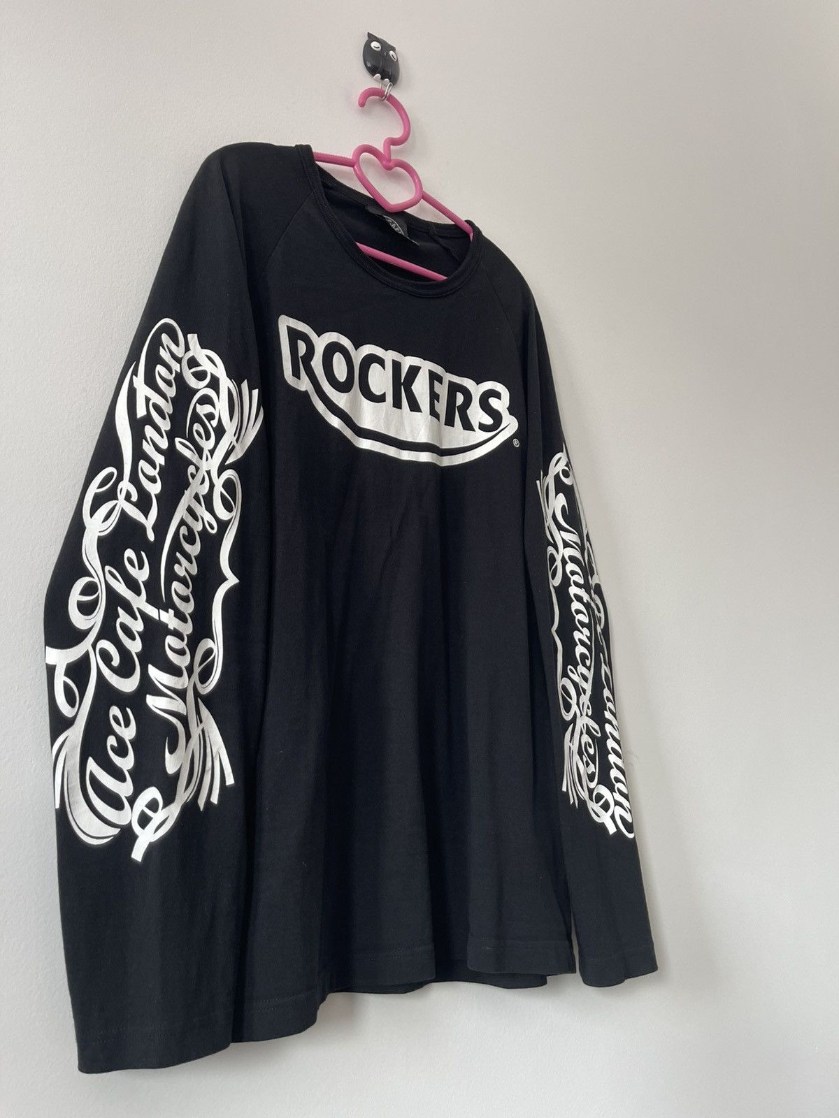 Harley Davidson Rare Vintage ACE CAFE LONDON ROCKERS Spell Out Embroidered Size US XL / EU 56 / 4 - 4 Thumbnail