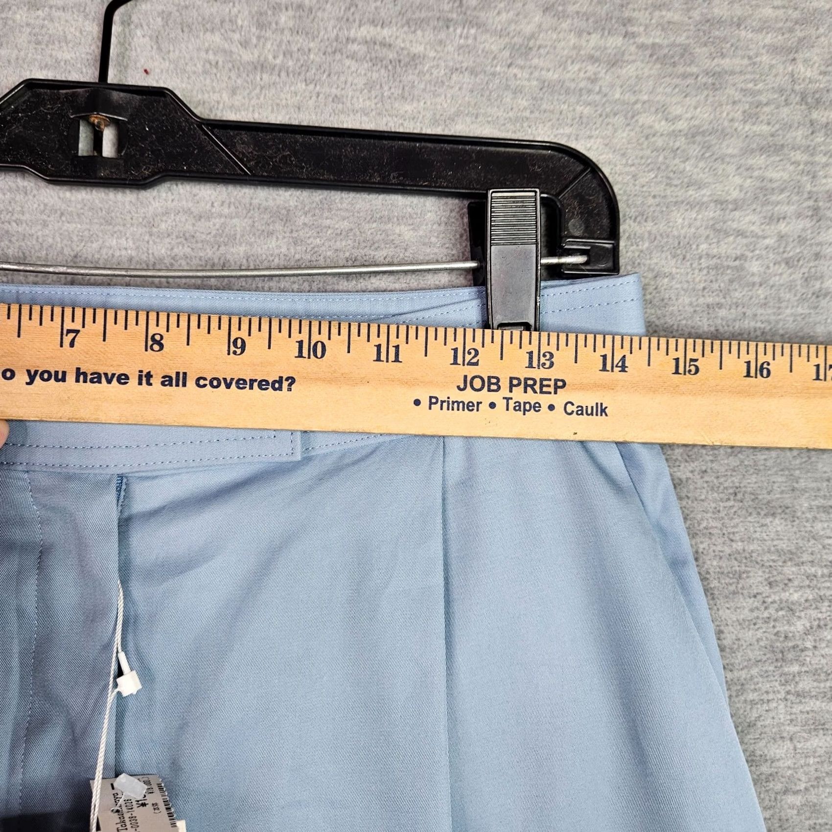 Vintage Tomorrowland Women's Light Blue Pleated Wide Leg Pant Sz 38 Size 26" / US 2 / IT 38 - 5 Thumbnail