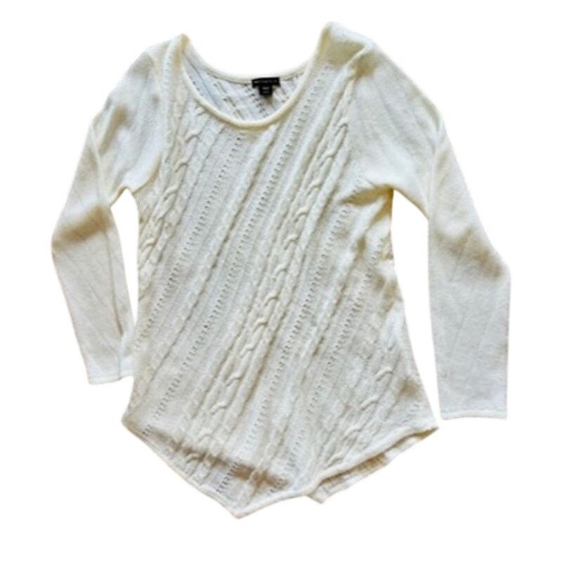 Other Metaphor Cream Asymmetrical Cable Knit Sweater XL Cottage Size XL / US 12-14 / IT 48-50 - 2 Thumbnail