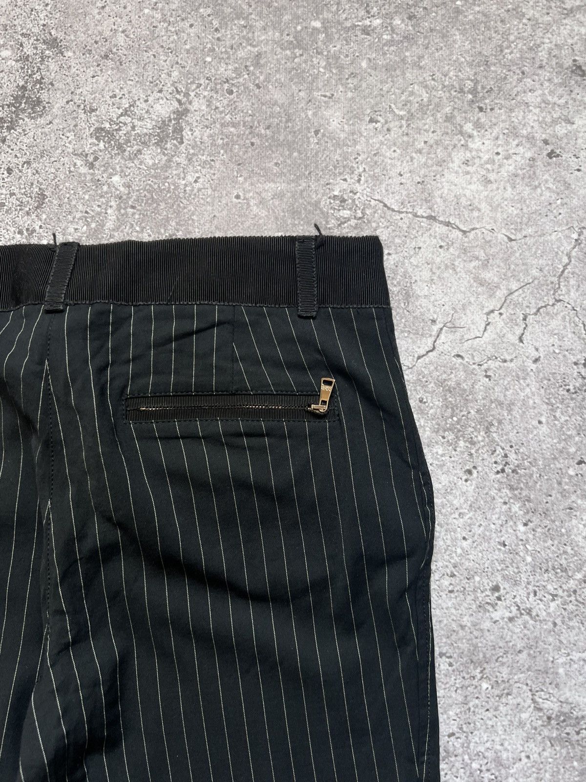 Dolce & Gabbana Dolce & Gabbana Wool Trousers Pants Striped Size 28" / US 6 / IT 42 - 13 Thumbnail