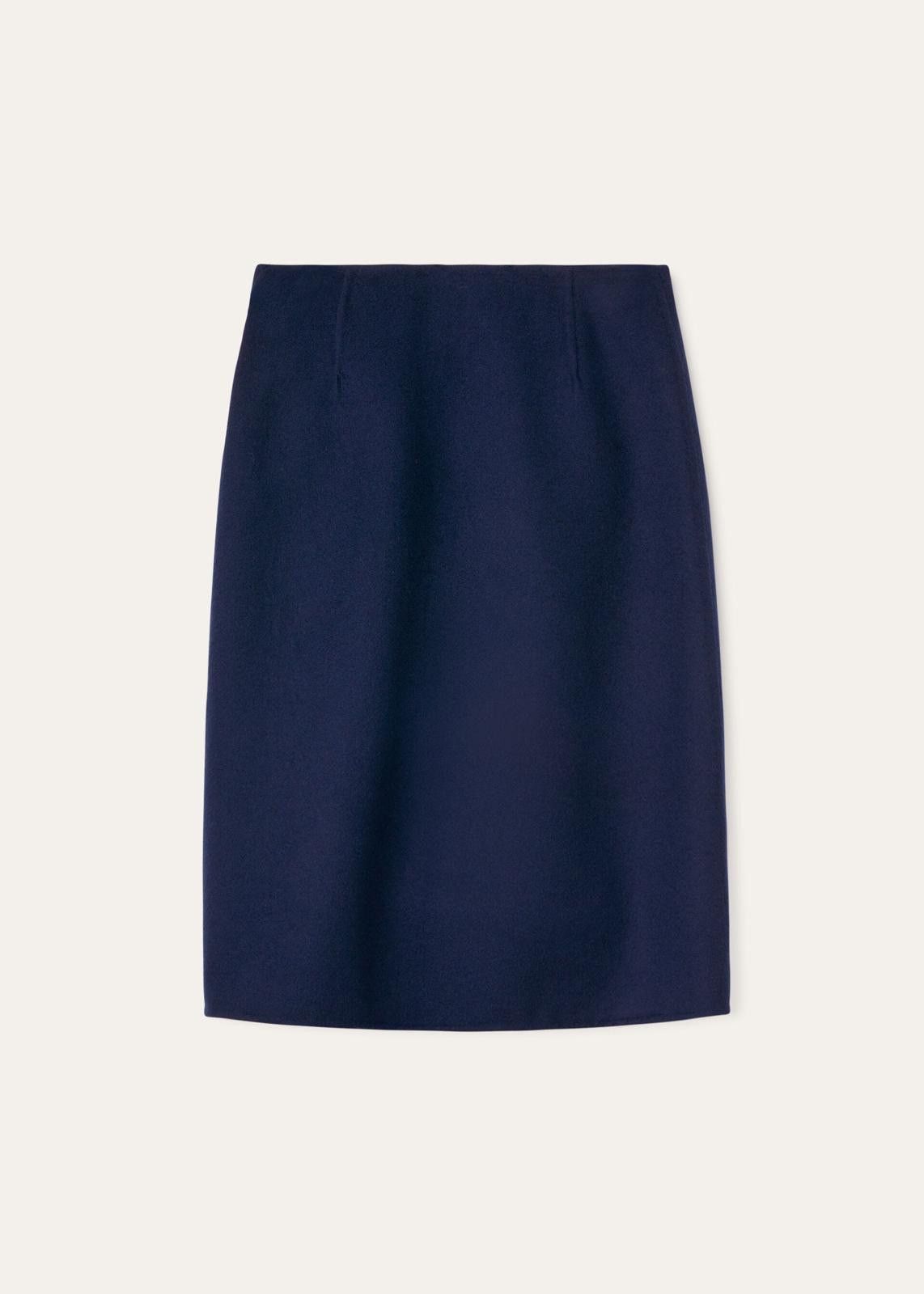 Loro Piana o1srvl11e0225 FAN6753 Keren Skirt in Navy Blue Size 26" / US 2 / IT 38 - 2 Thumbnail