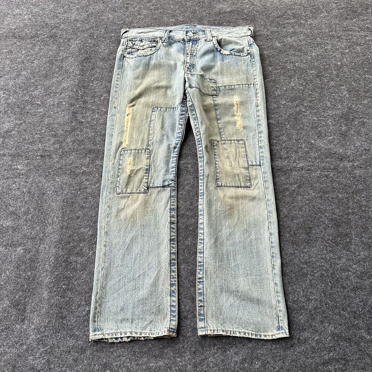 Takeo Kikuchi Japan Patchwork Vintage Denim W36 D657