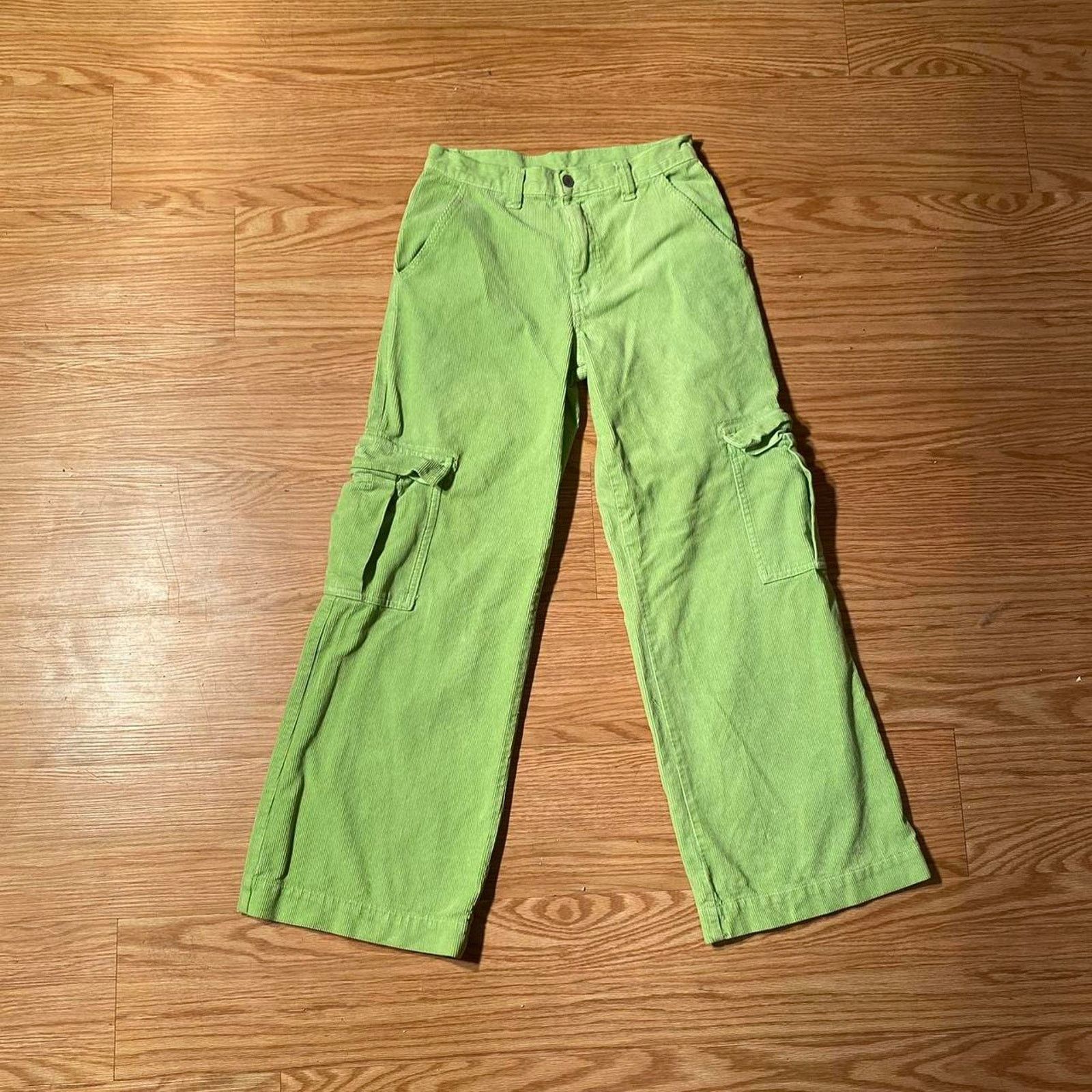 Pacsun Green corduroy pants Size 27" / US 4 / IT 40 - 2 Thumbnail