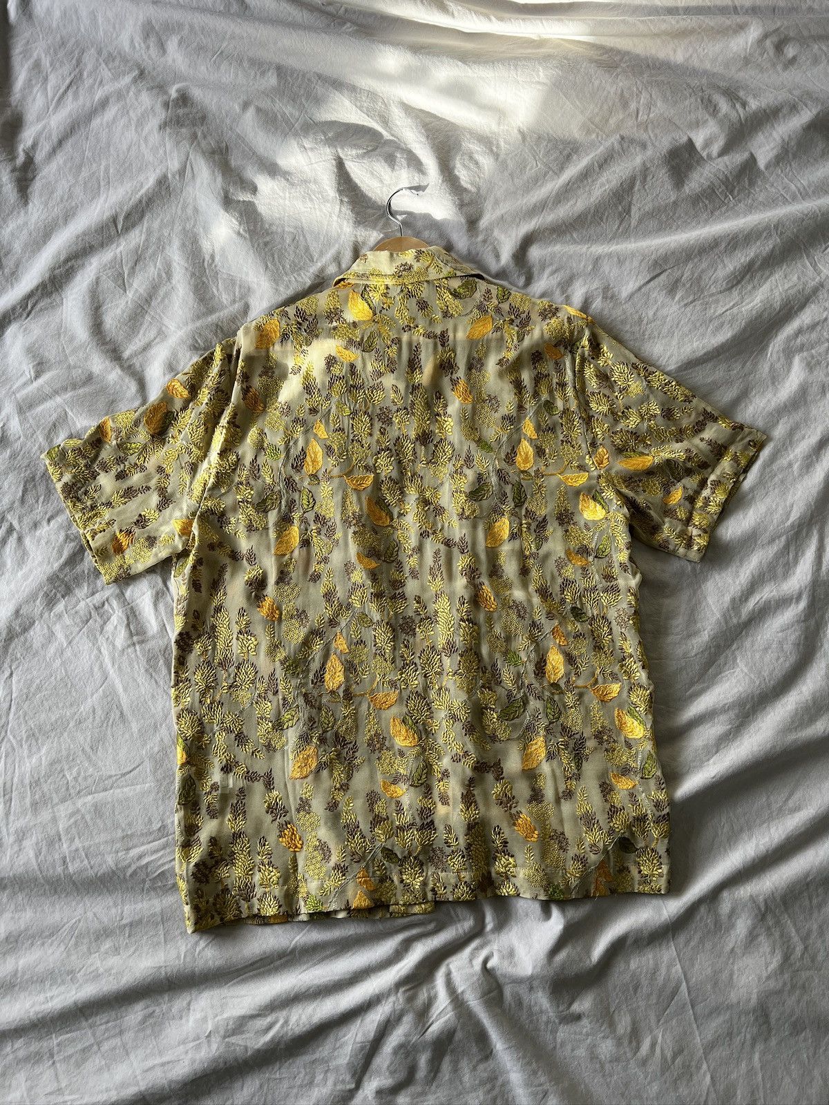 Sefr Green Embroidered Shirt Size US M / EU 48-50 / 2 - 2 Thumbnail