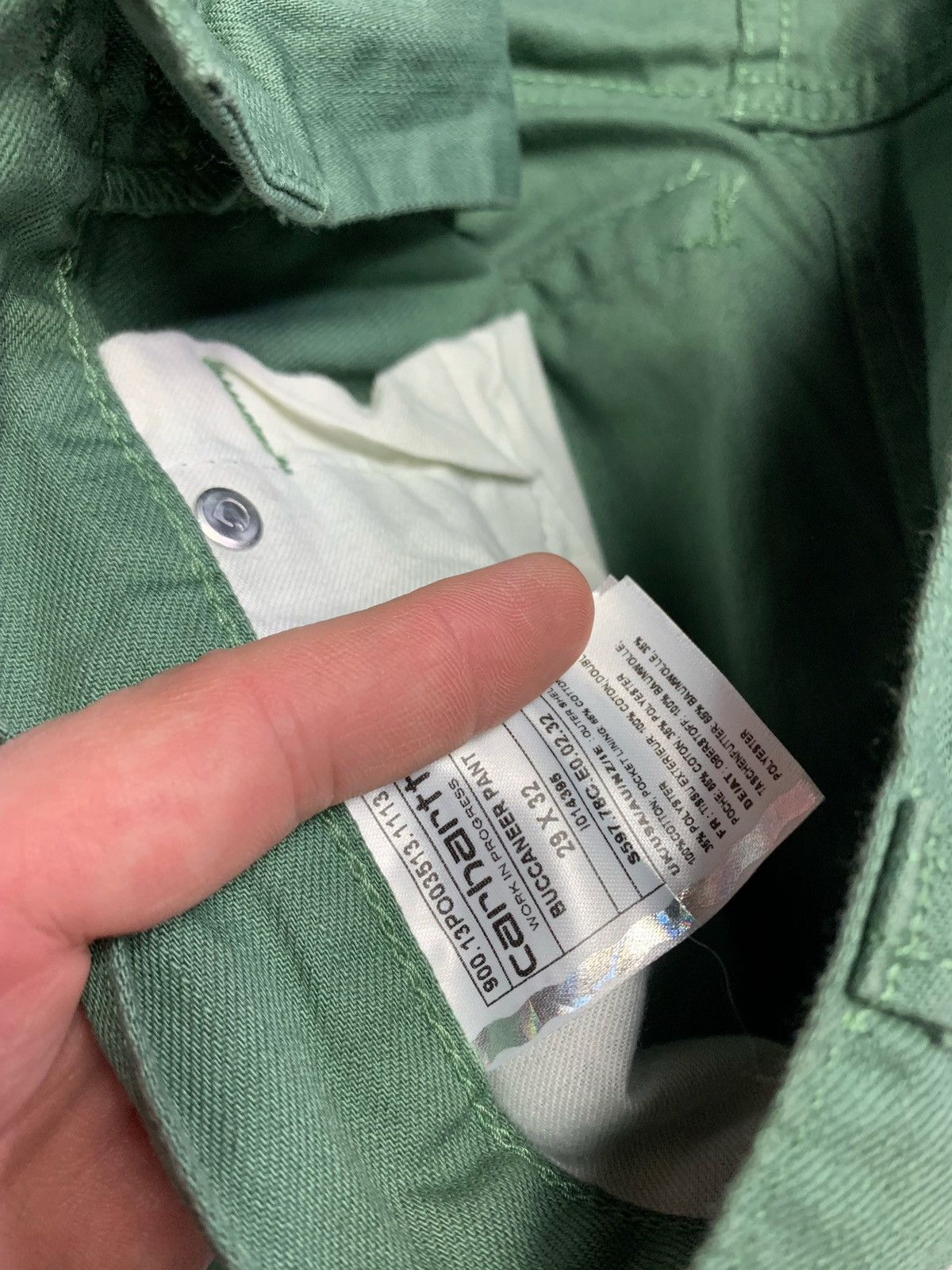 Carhartt Carhartt wip green denim size W30 Size US 30 / EU 46 - 7 Thumbnail