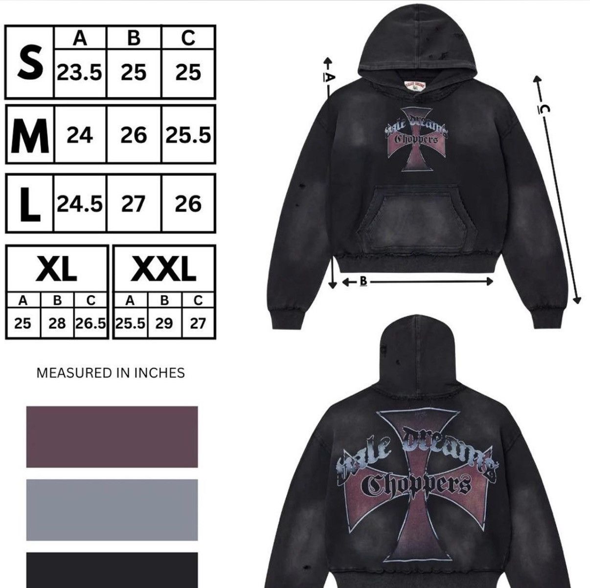 Vale Vale Choppers Hoodie Size US XL / EU 56 / 4 - 5 Thumbnail