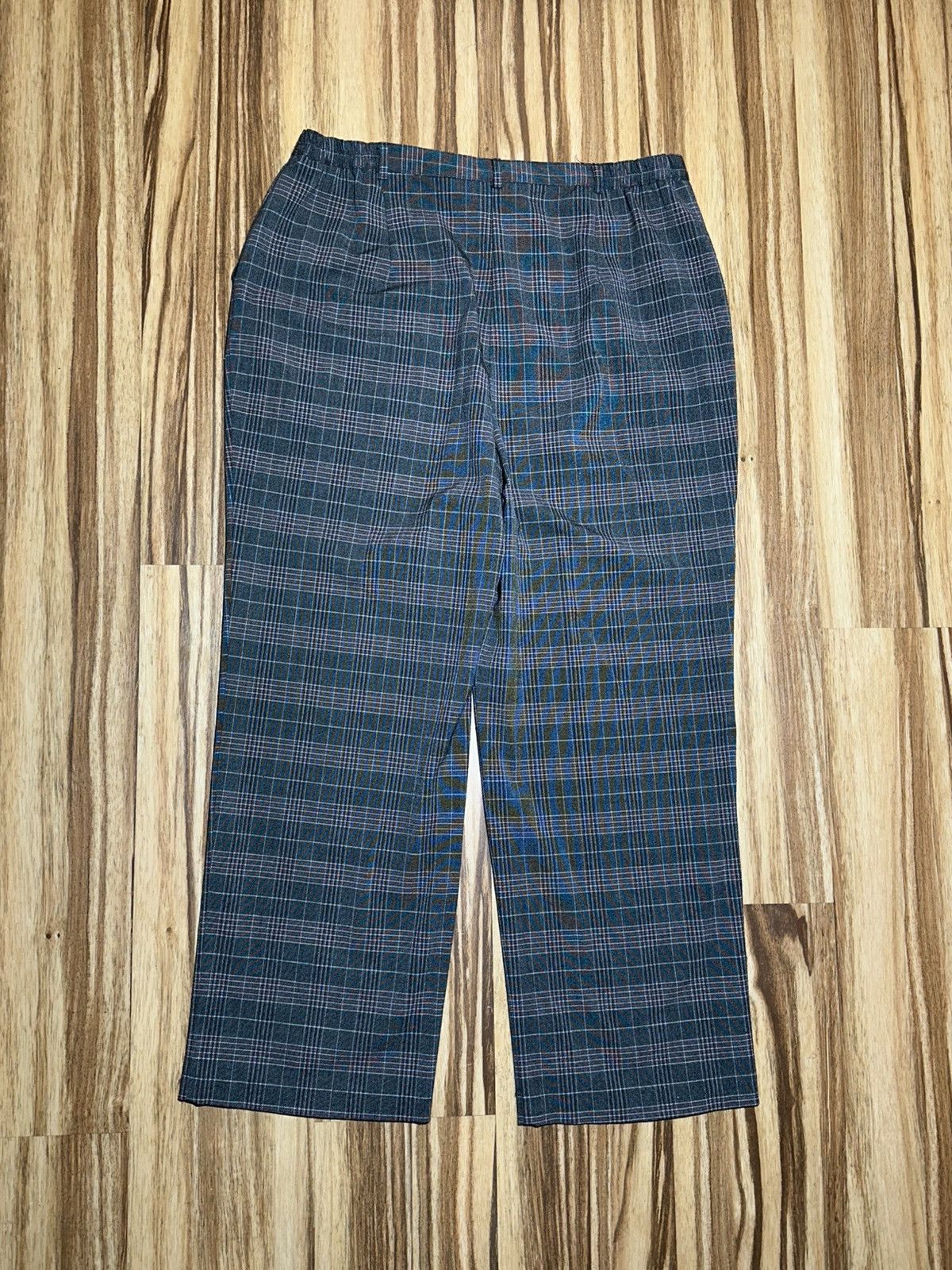 Other Sag Harbor Men's Plaid Pants - Black/Gray and Red Size US 32 / EU 48 - 6 Thumbnail