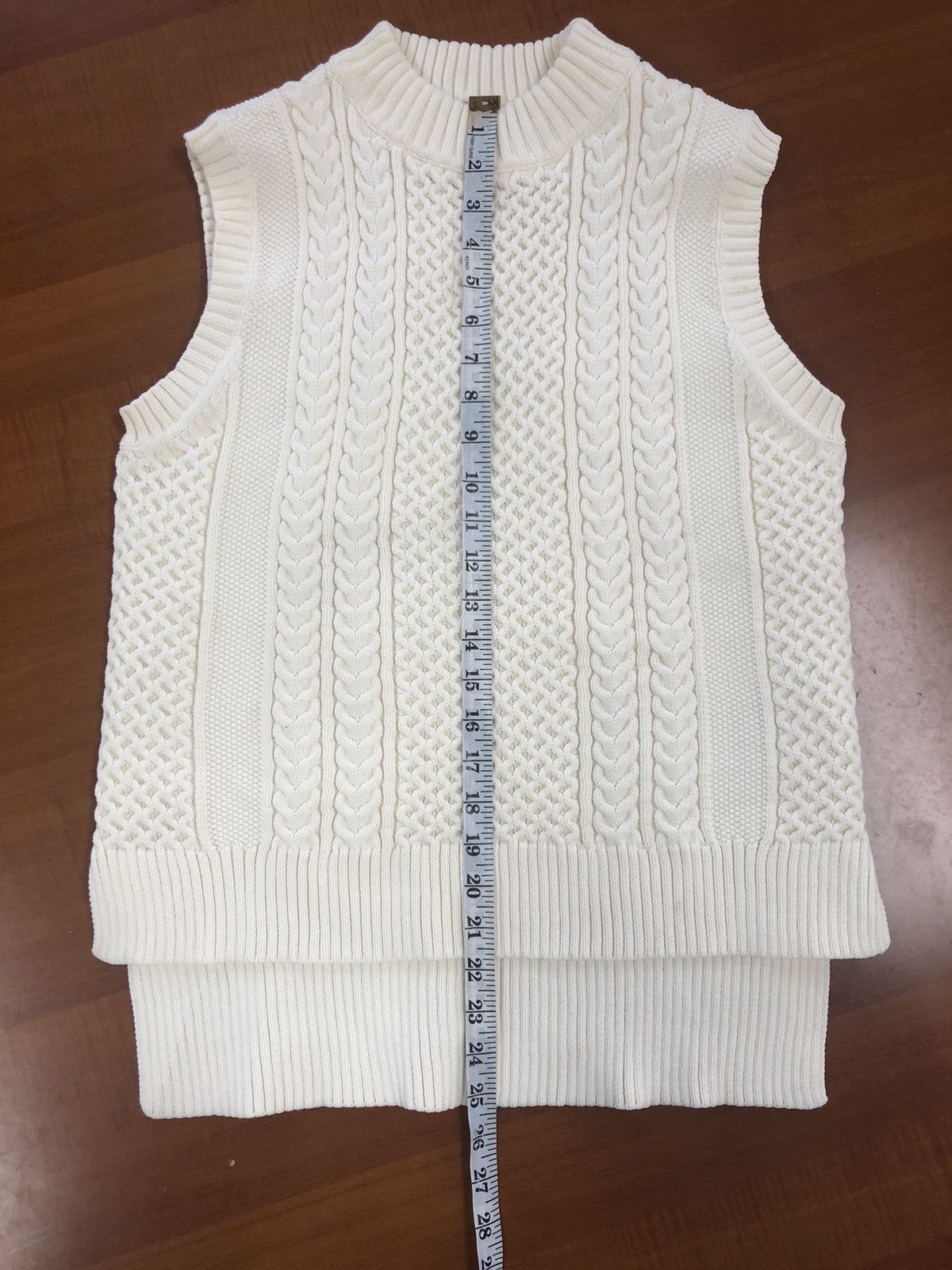Aran Isles Knitwear Vintage Fila Cable Knit Vest – White Lane Edition Size US M / EU 48-50 / 2 - 13 Thumbnail