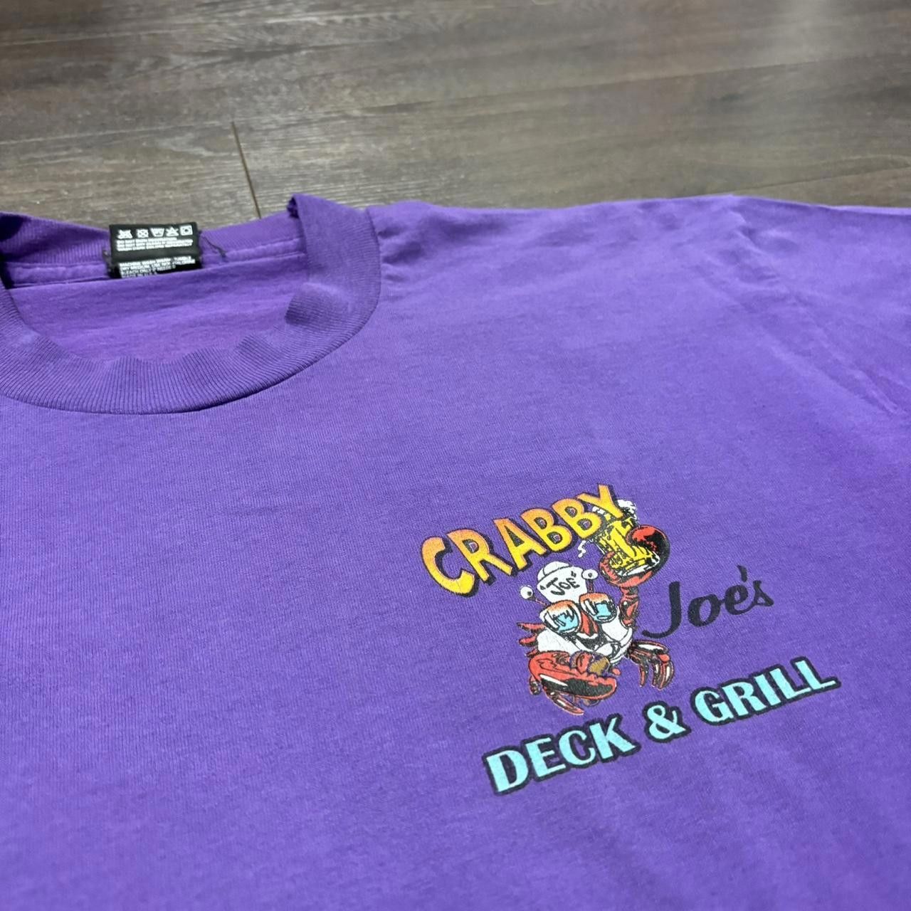 Fruit Of The Loom Vintage crabby joes deck and grill t shirt 90s L Size US L / EU 52-54 / 3 - 1 Thumbnail