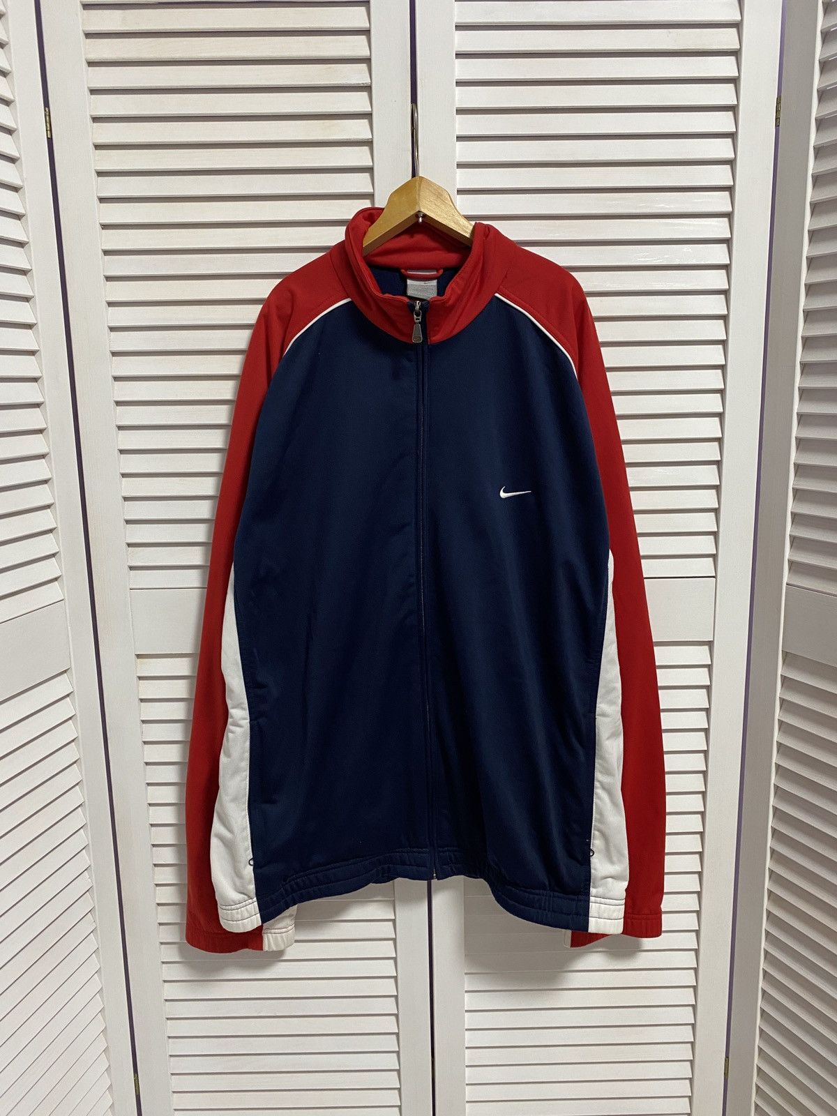 Nike × Vintage ❣️ Vintage Zip Up Sweater Sweatshirt NIKE Swoosh Logo Size US XXL / EU 58 / 5 - 1 Thumbnail