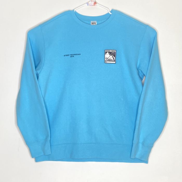 Supreme Supreme x The North Face Steep Tech Light Blue Crewneck