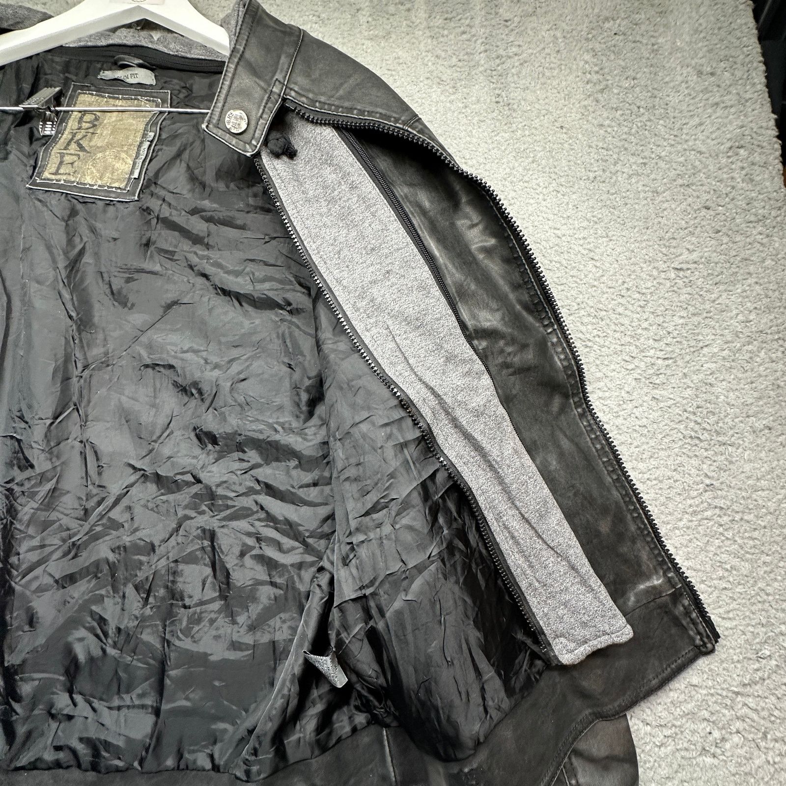 BKE BKE Faux Leather Jacket XL Lined Full Zip Biker Motorcycle Size US XL / EU 56 / 4 - 13 Thumbnail