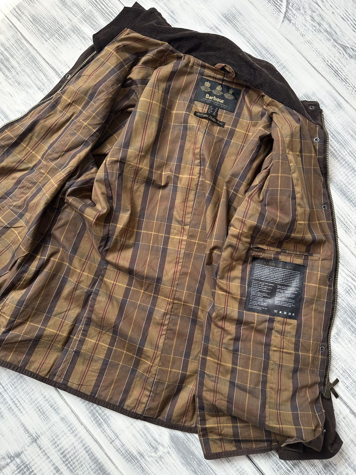 Barbour Ladies BARBOUR Flyweight Wax Utility Brown Coat Jacket UK 18 Size XL / US 12-14 / IT 48-50 - 8 Thumbnail