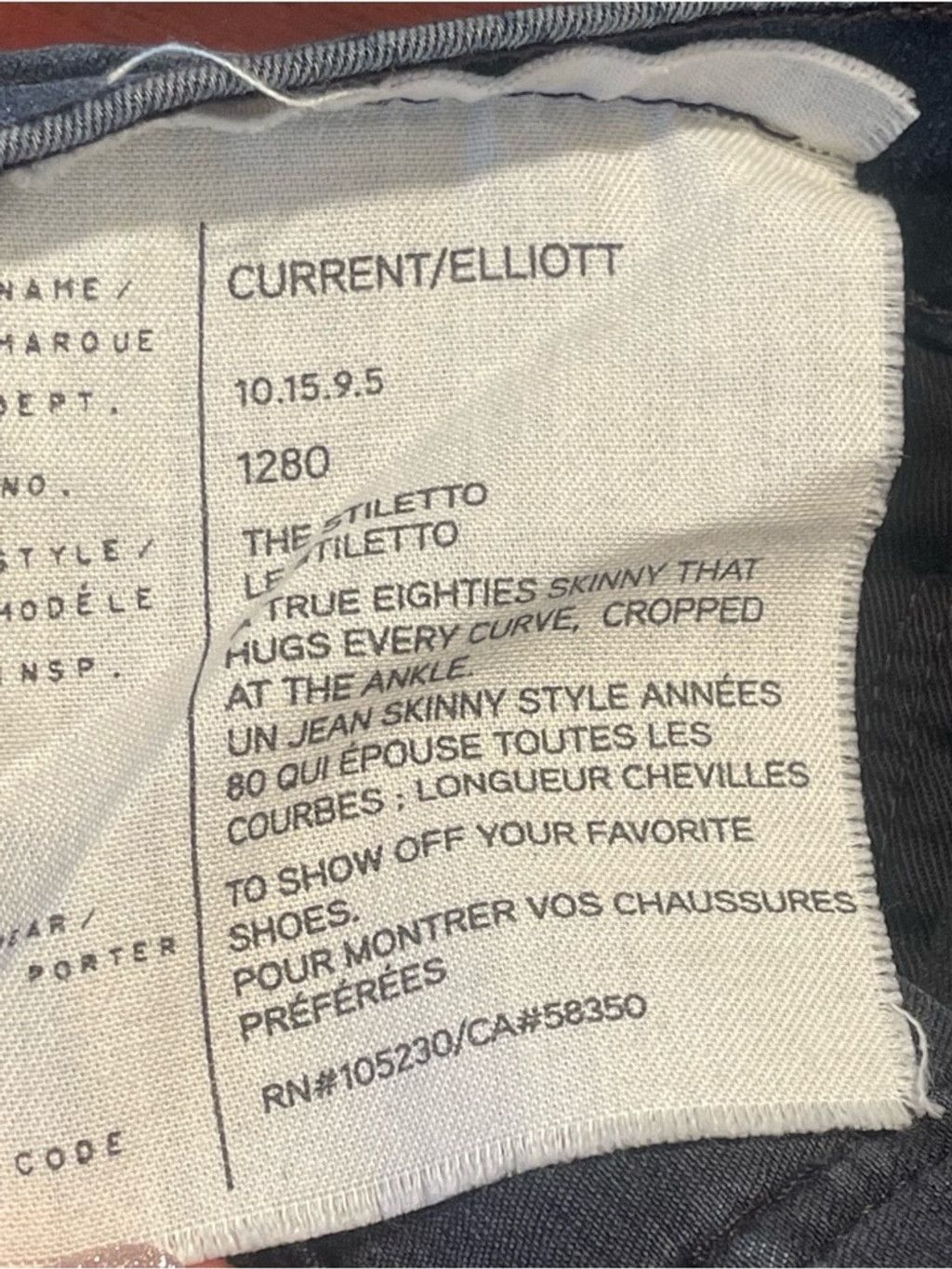 Current/Elliot Current/Elliott The Stiletto City Dark Wash Jeans 29 Ankle Size 29" - 8 Thumbnail