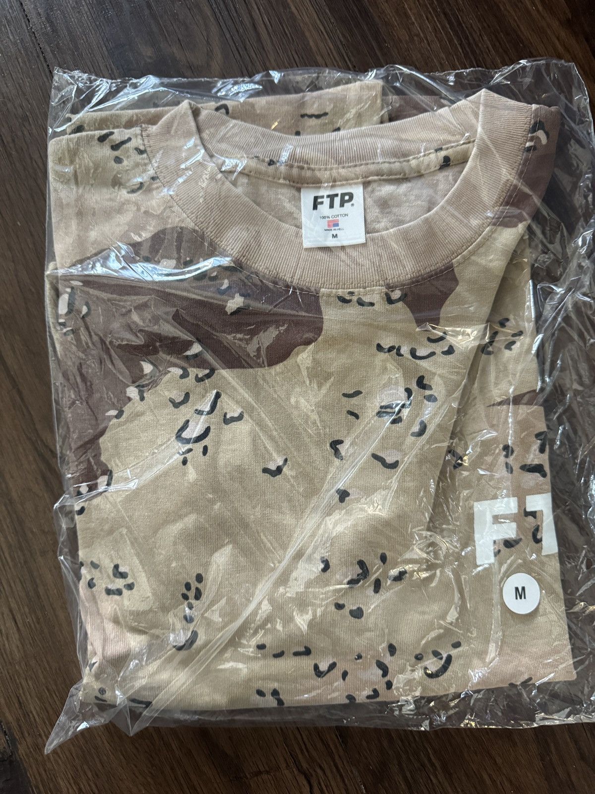 Fuck The Population MEDIUM FTP DESERT CAMO LOGO 15 YEAR ANNIVERSARY TEE IN HAND Size US M / EU 48-50 / 2 - 3 Thumbnail