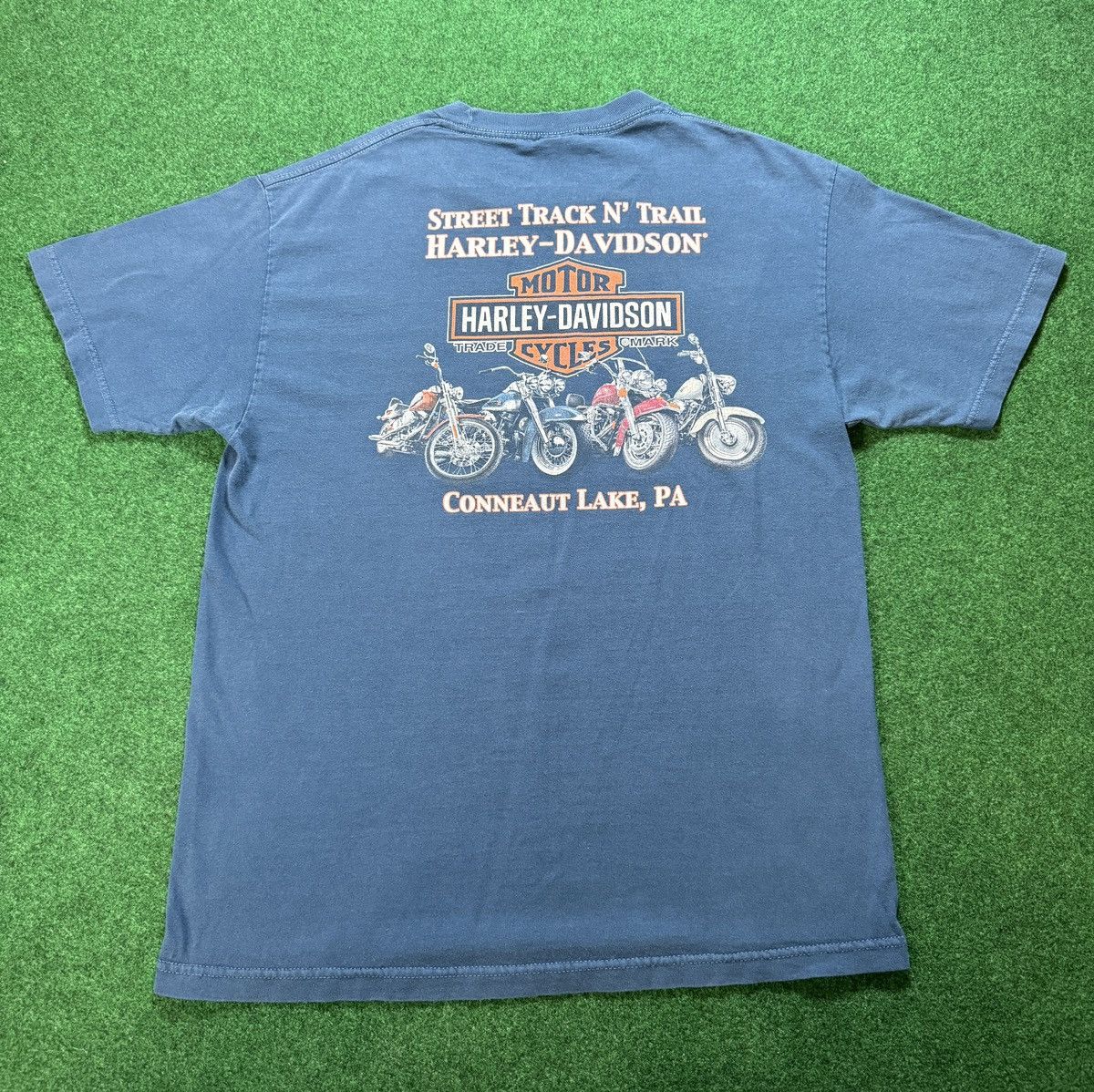 Harley Davidson × Vintage Vintage Y2K Harley Davidson Cycles Biker Conneaut T Shirt Size US L / EU 52-54 / 3 - 5 Thumbnail