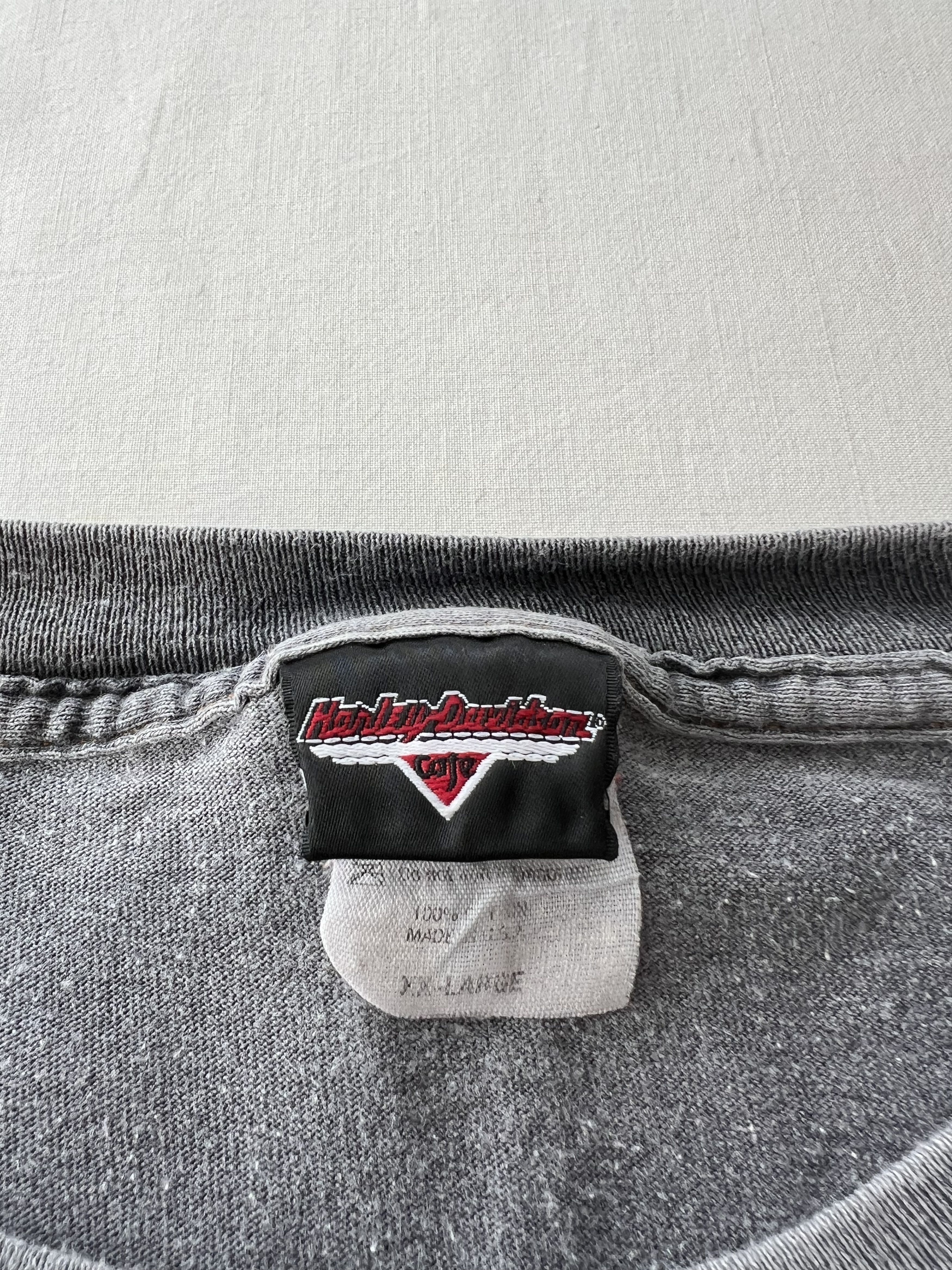 Harley Davidson Vintage 90s Harley Davidson Cafe New York Eagle T-shirt Size US XXL / EU 58 / 5 - 11 Thumbnail