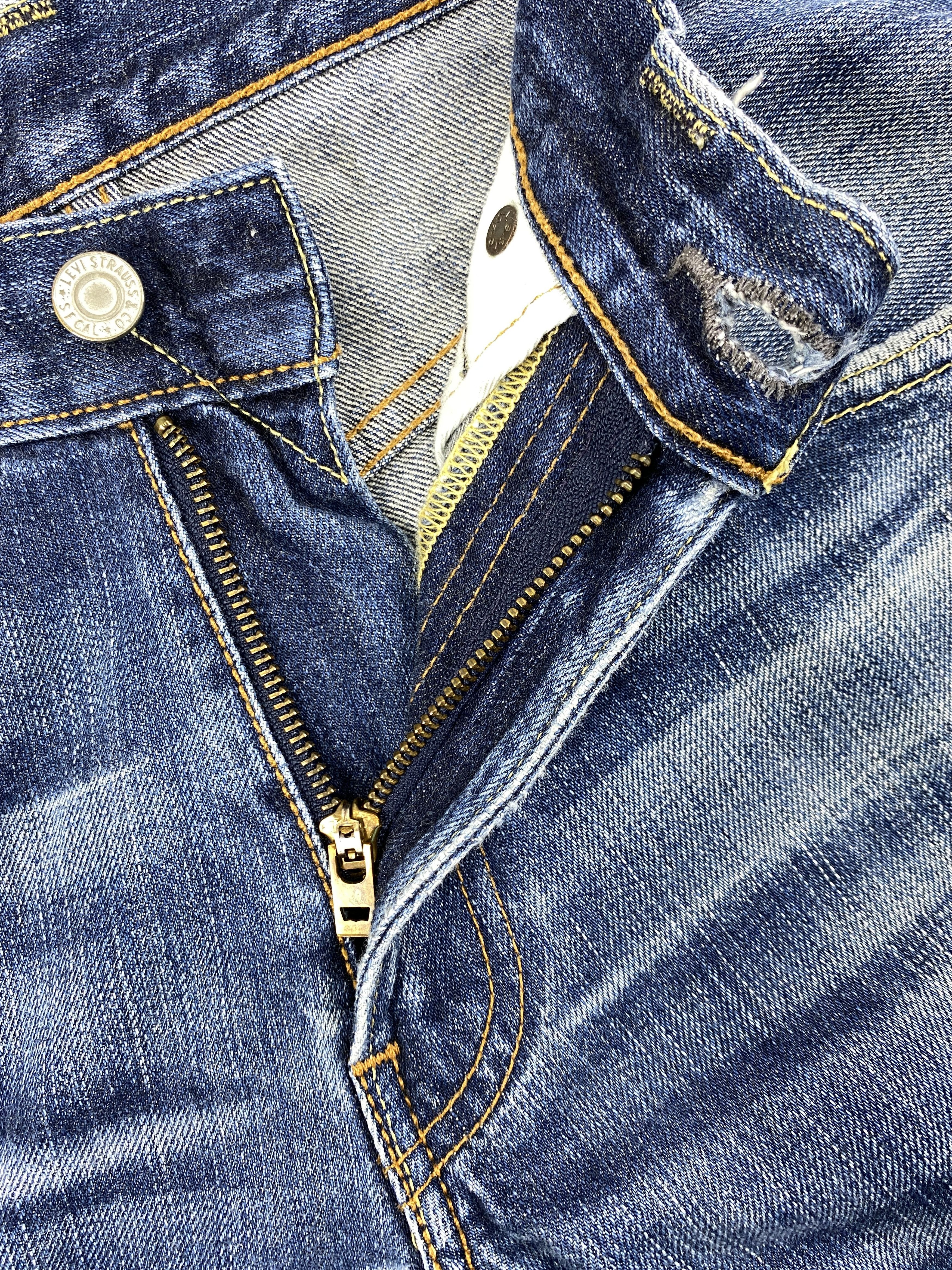 Hysteric Glamour Distressed Blue Levi's 503 Jeans 29x29.5 Denim -SJ197 Size US 29 - 6 Thumbnail