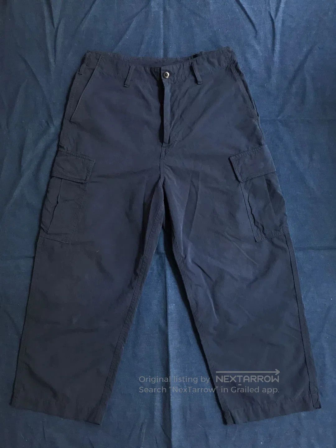 Porter Classic porter classic weather cargo pants in blue. Size US 34 / EU 50 - 1 Thumbnail