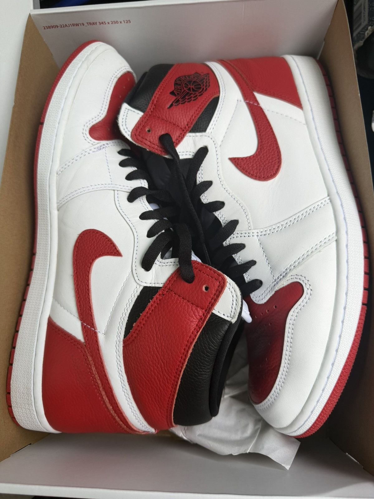Nike Air Jordan 1 Retro High OG “White/University Red-Black” Size US 14 / EU 47 - 1 Thumbnail