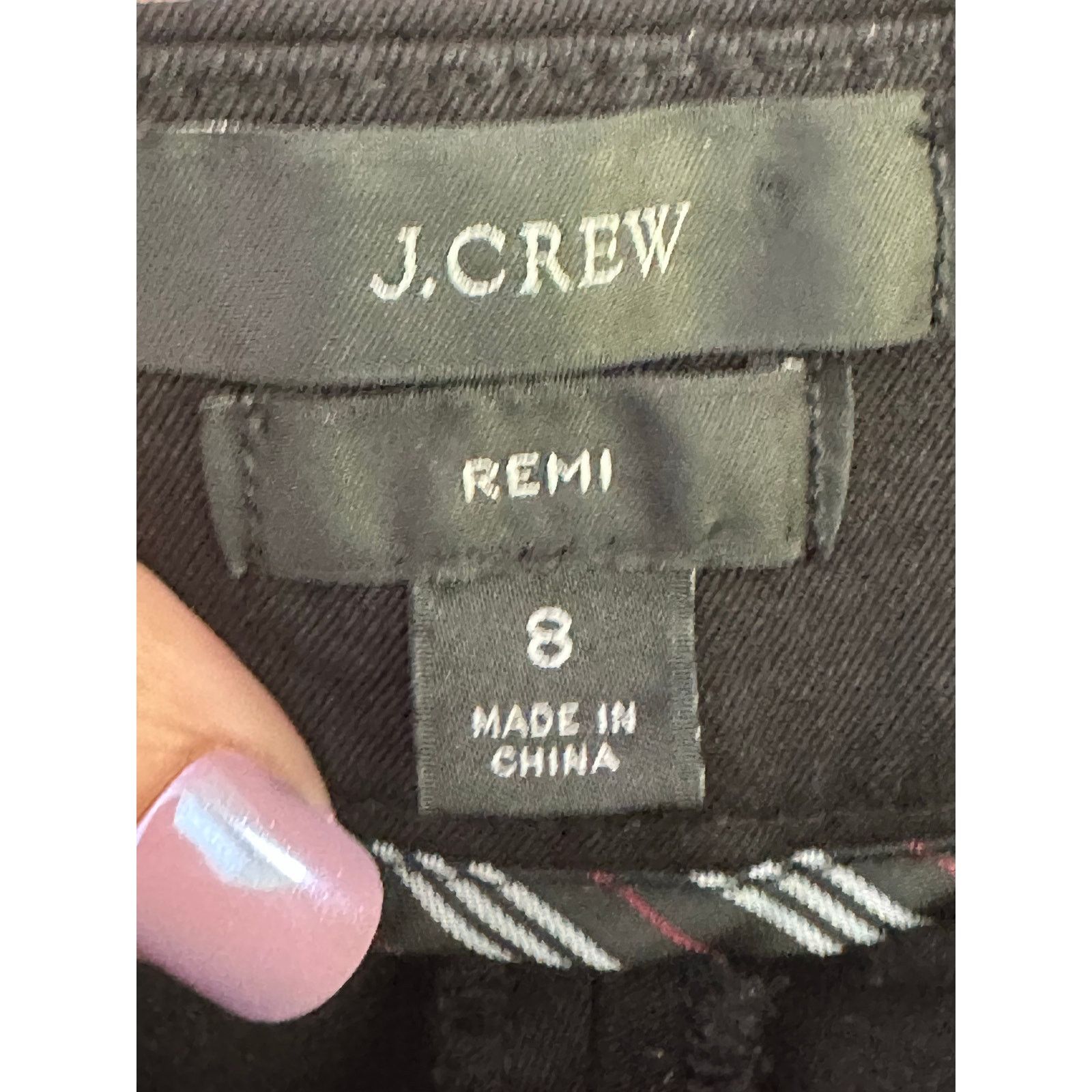 J.Crew J.Crew Remi black straight legs pants size 8 Size 30" / US 8 / IT 44 - 3 Thumbnail