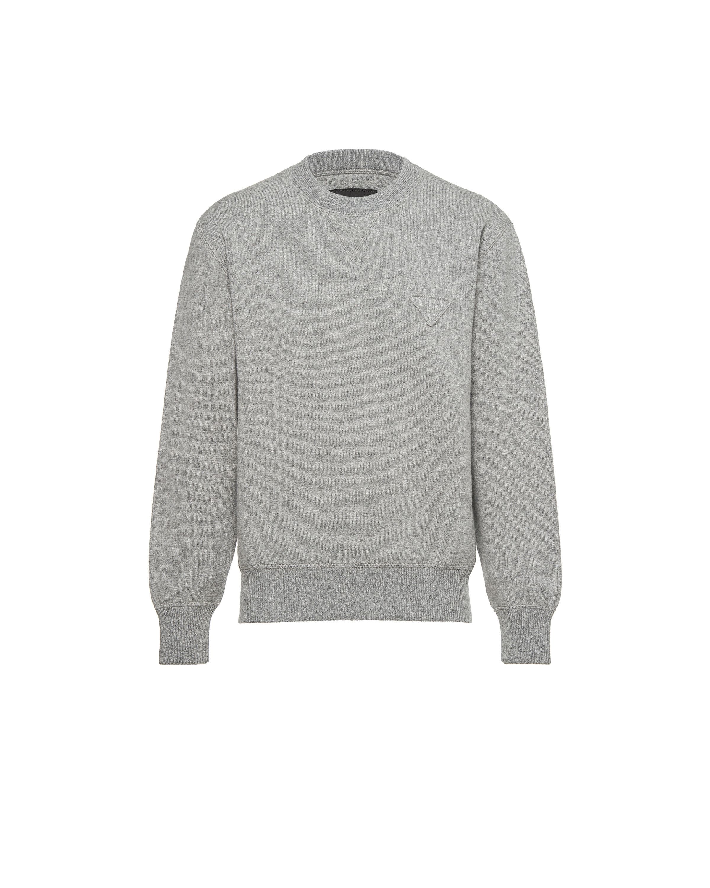 Prada o1bcso1str1025 Cashmere Sweater in Grey Size US L / EU 52-54 / 3 - 1 Thumbnail