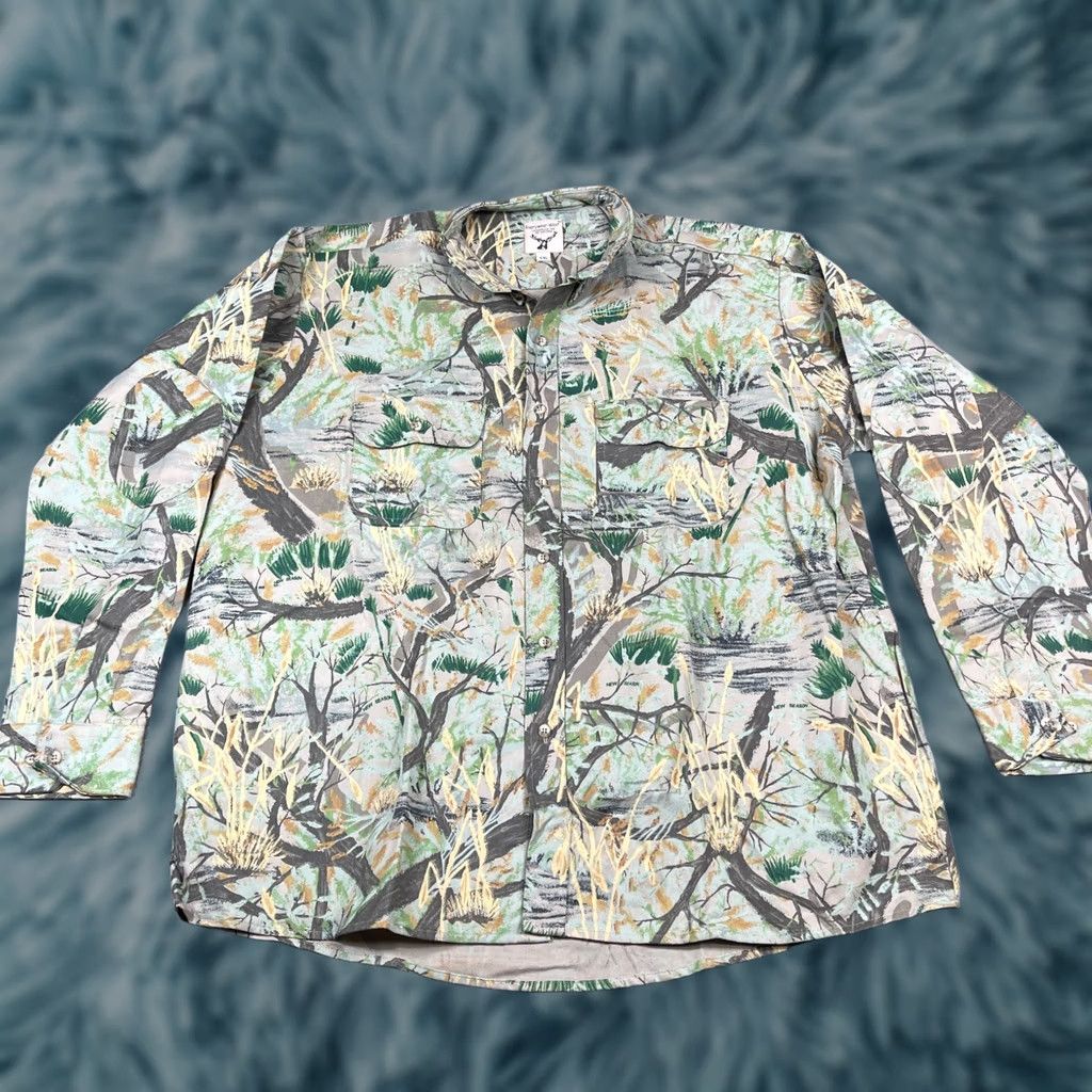 Vintage NWOT Everywear West Camo Hunting 2XL Button-Up Mens Shirt Size US XXL / EU 58 / 5 - 1 Thumbnail