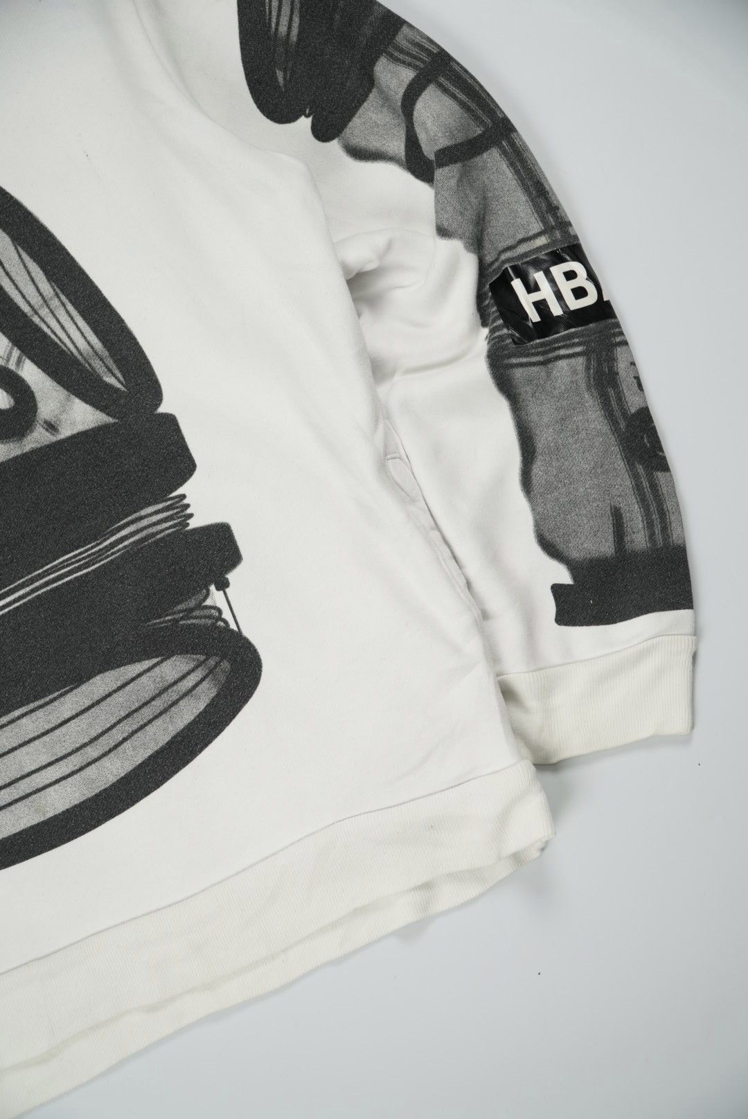 Hood By Air Hood By Air White Printed Hoodie Size US L / EU 52-54 / 3 - 6 Thumbnail
