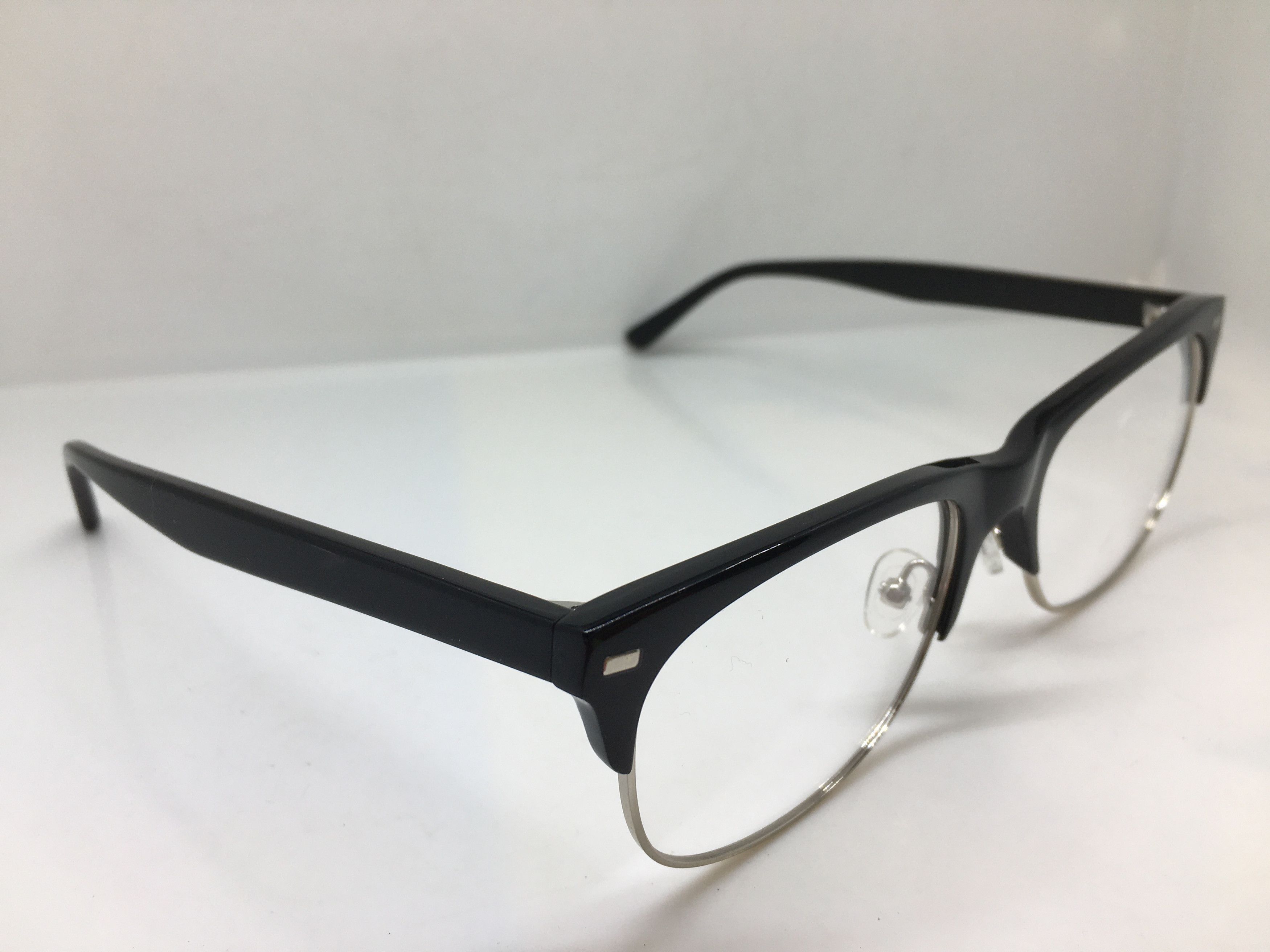 Other Mod Malcolm X Black Silver Eyeglasses Frame Size ONE SIZE - 2 Thumbnail