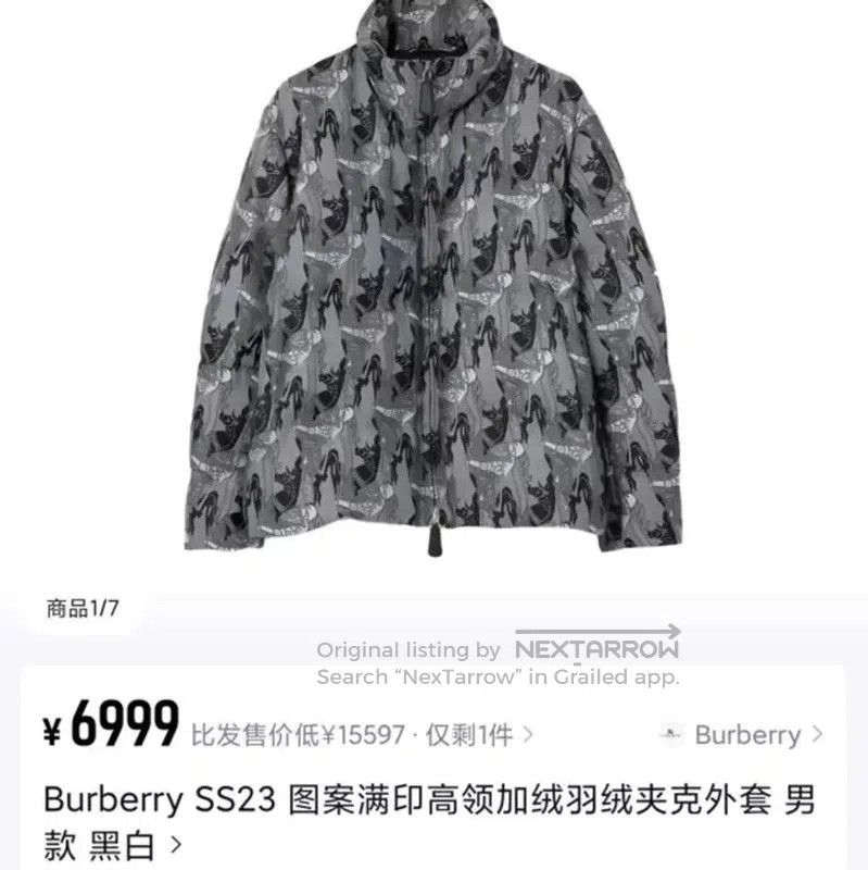 Burberry Burberry Gray Men's Puffer Jacket. Size US M / EU 48-50 / 2 - 8 Thumbnail