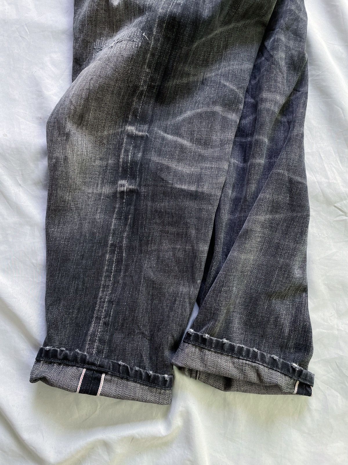 Madness MADNESS DISTRESSED BAGGY DENIM PANTS SELVEDGE Size US 34 / EU 50 - 3 Thumbnail