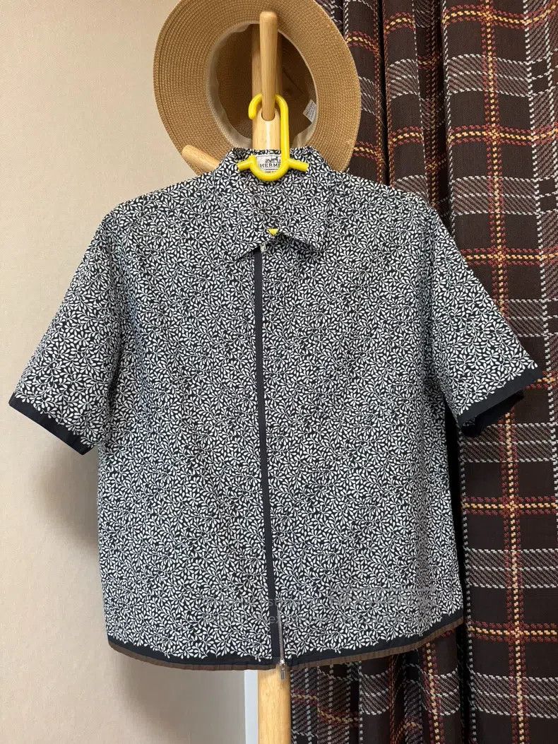 Hermes Hermes Shirt jacket with classic pattern, 100% cotton Size US S / EU 44-46 / 1 - 1 Thumbnail