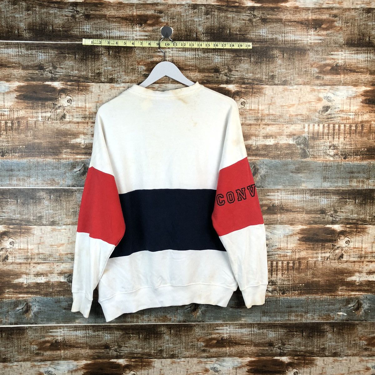 Converse Converse Vintage White Sweatshirt #A2548 Size US M / EU 48-50 / 2 - 14 Thumbnail