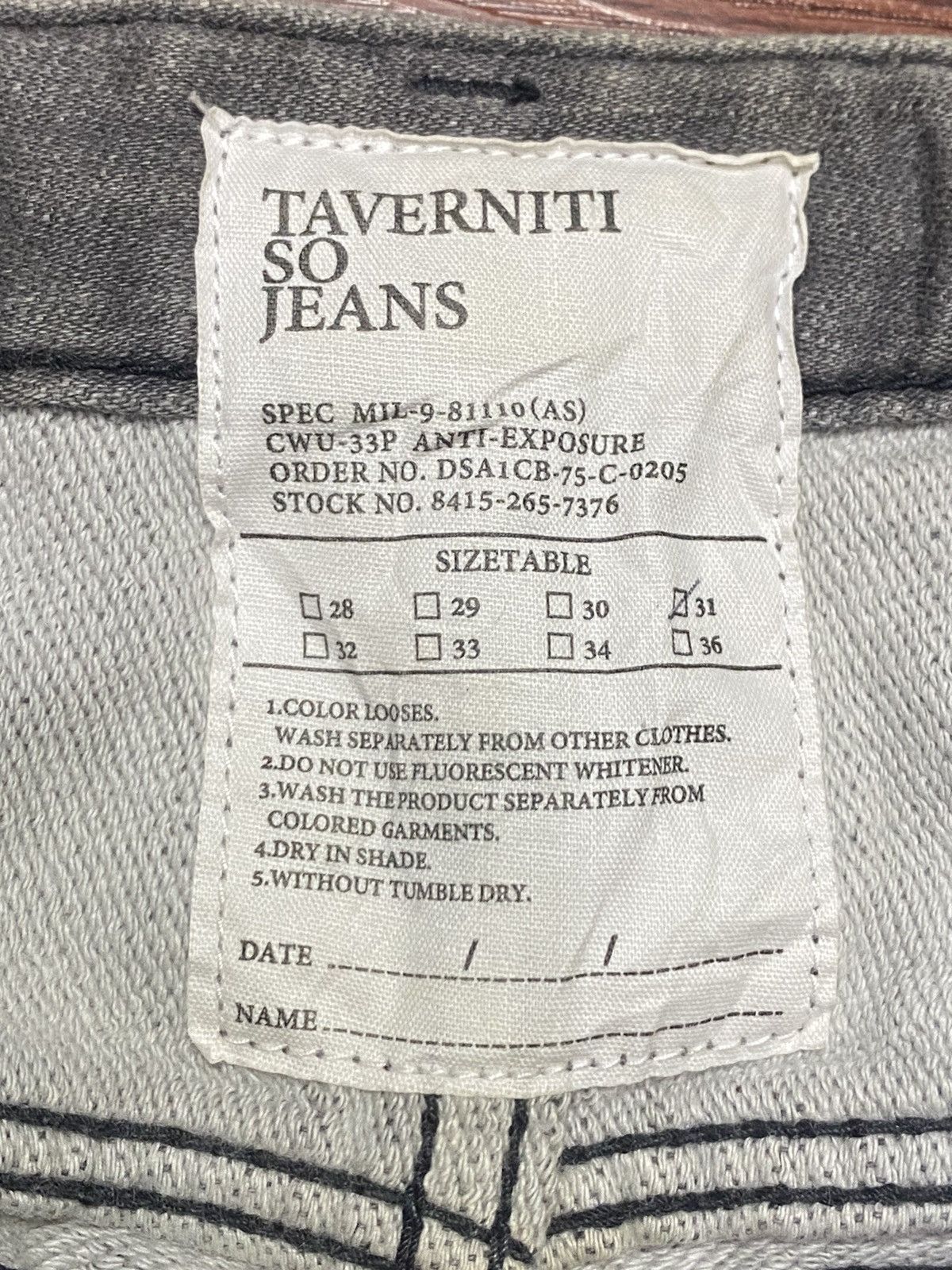 Japanese Brand Taverniti So Jeans Size US 33 - 18 Thumbnail
