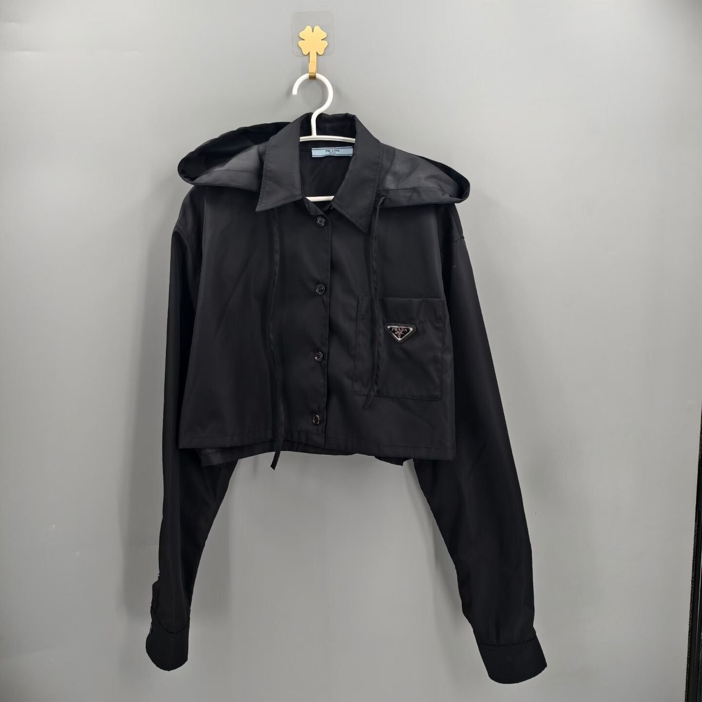Prada Prada Cropped Black Jacket XS Women Size XS / US 0-2 / IT 36-38 - 1 Thumbnail