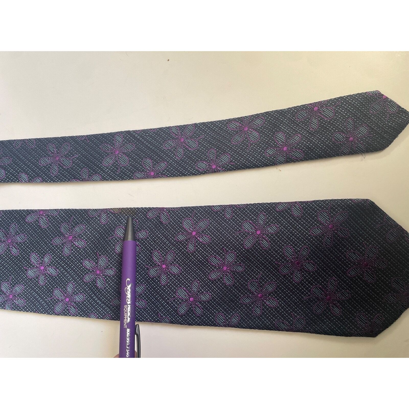 & Other Stories Kolte Italy Blue 100% Silk Men's Neck Tie Size ONE SIZE - 6 Thumbnail