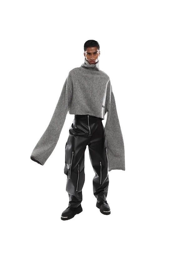 Other Cruel Romarada Wool-Boucle Cropped TurtleNeck (New/ Unworn) Size US M / EU 48-50 / 2 - 8 Thumbnail