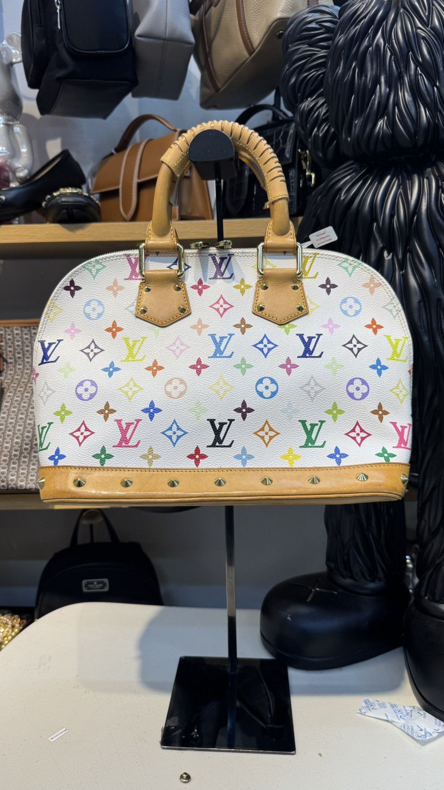 LV Takashi Murakami Multicolor Monogram Alma Bag