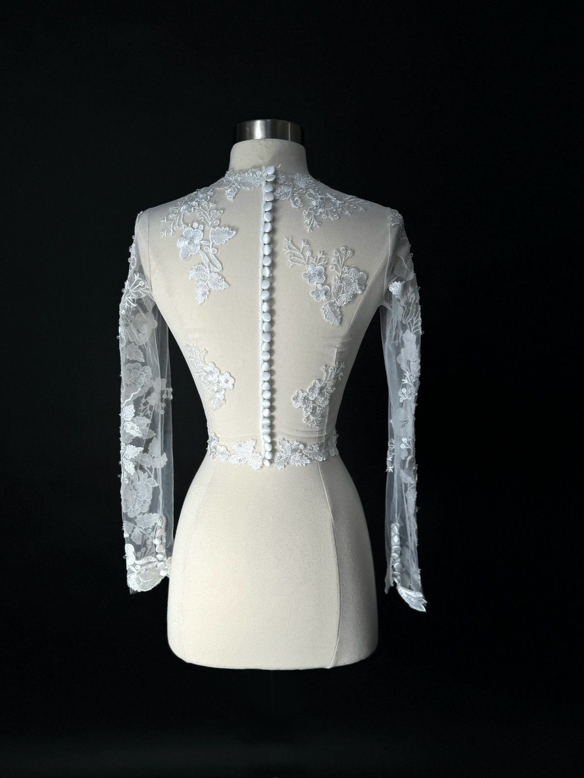 Other Preloved US 0 Anna Augusta Embroidered Lace Bridal Top Size XS / US 0-2 / IT 36-38 - 5 Thumbnail